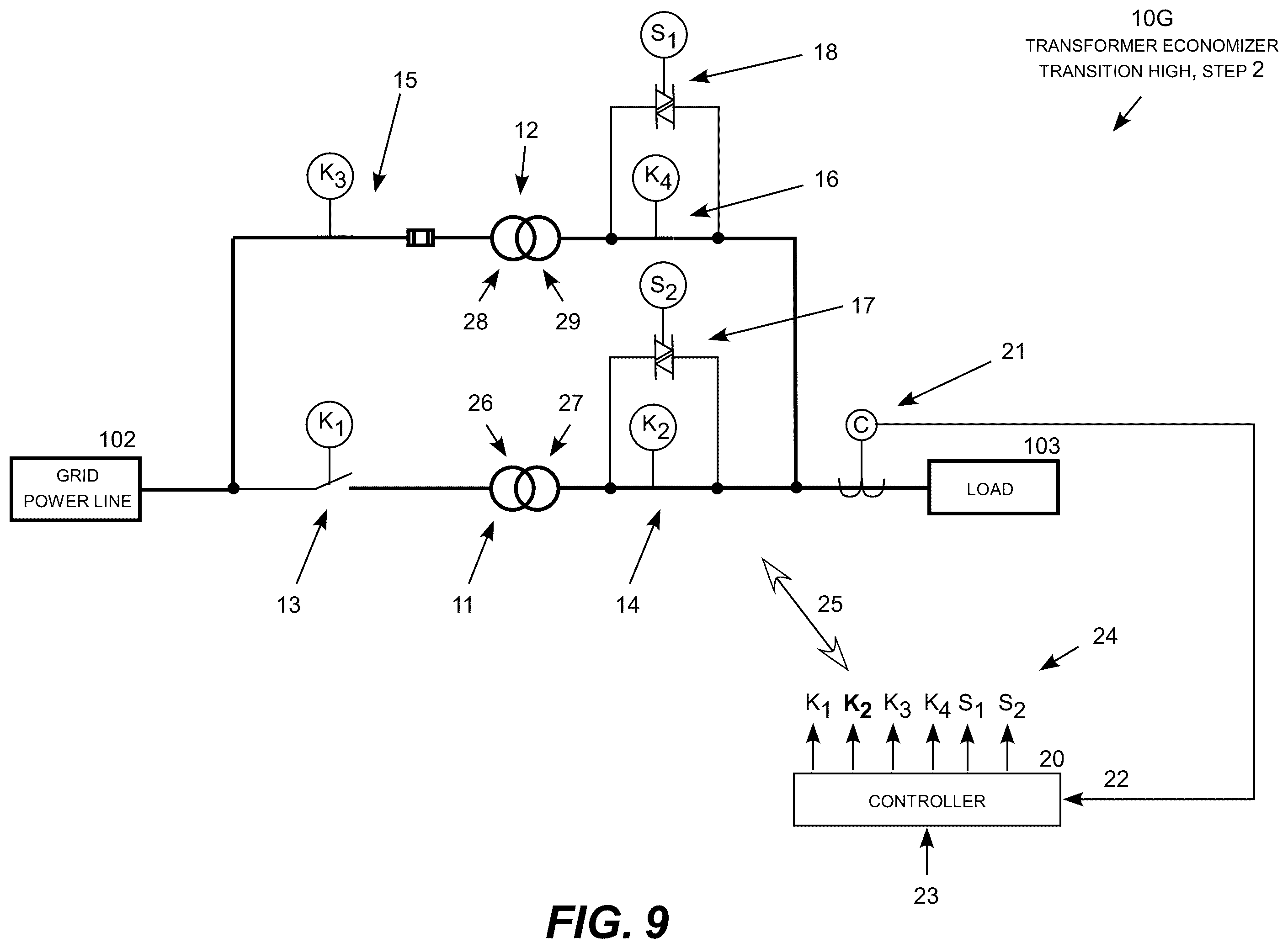 Patent US11824358 Figure 10 – Transformer economizer