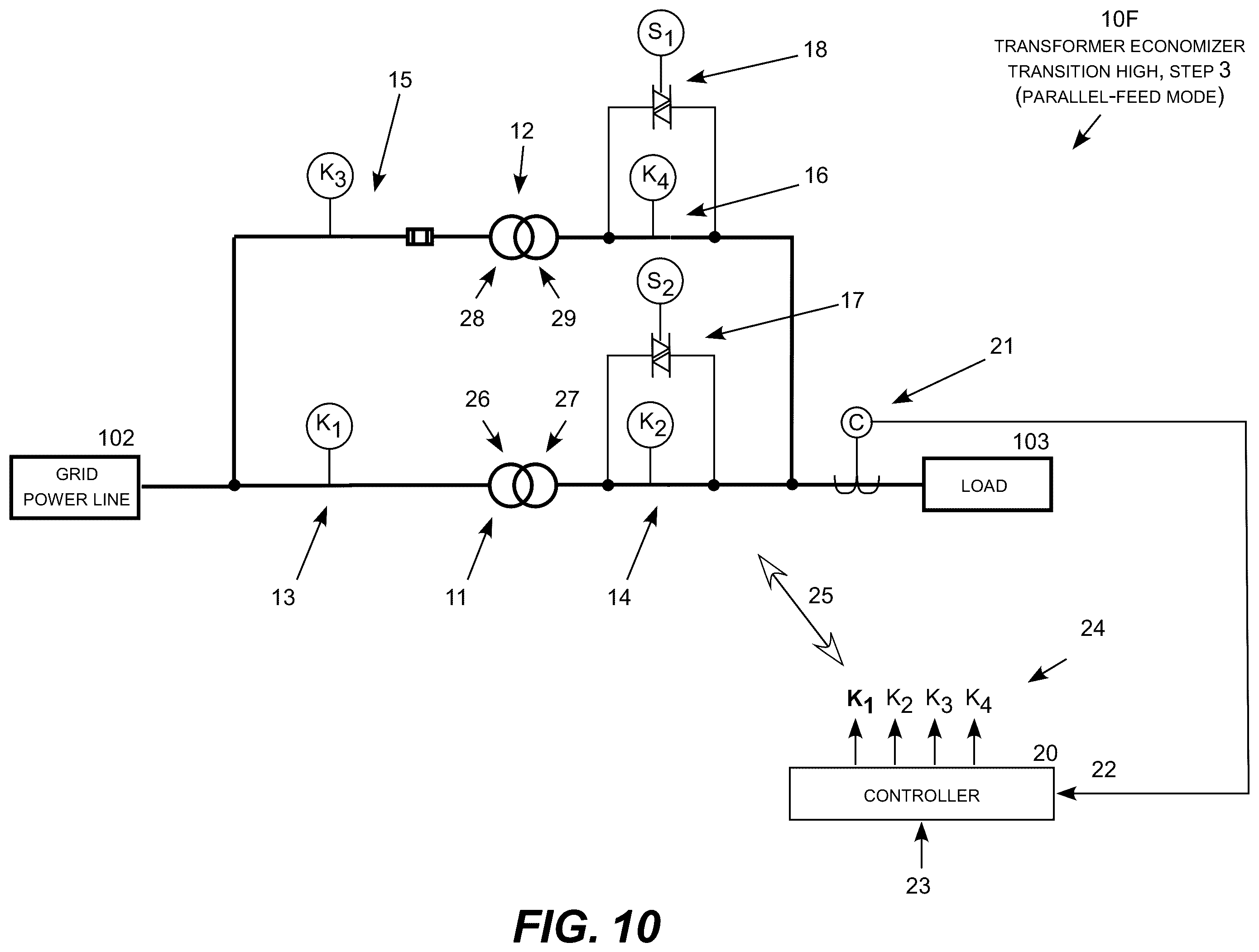 Patent US11824358 Figure 11 – Transformer economizer