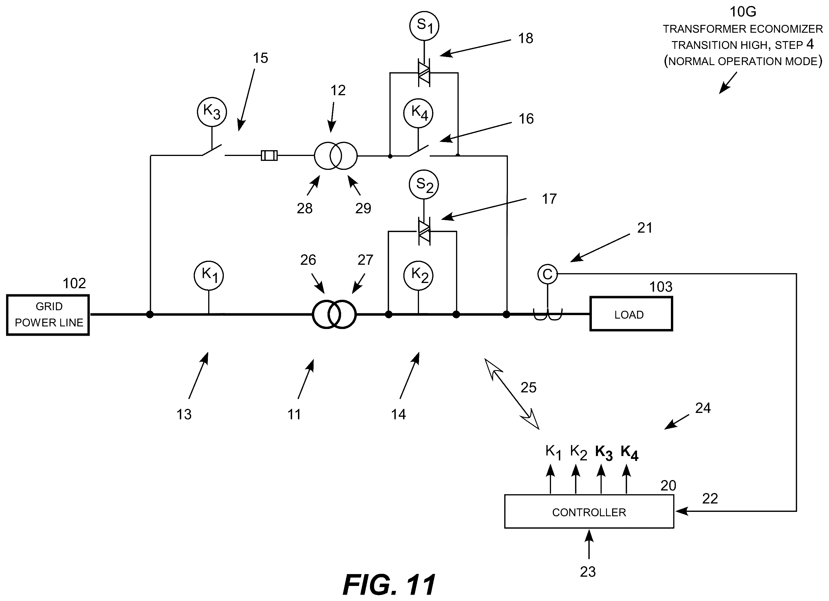 Patent US11824358 Figure 12 – Transformer economizer