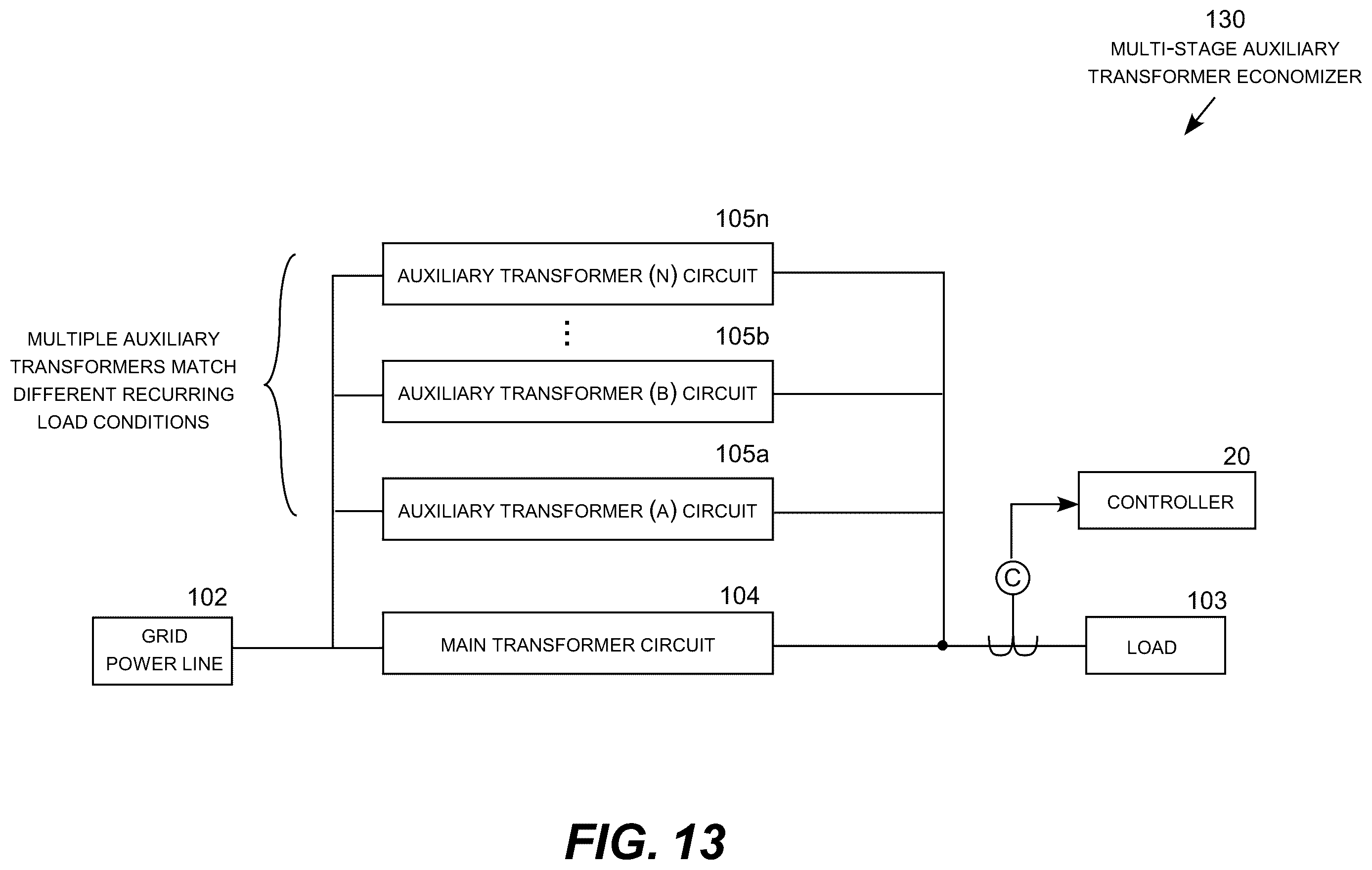 Patent US11824358 Figure 15 – Transformer economizer