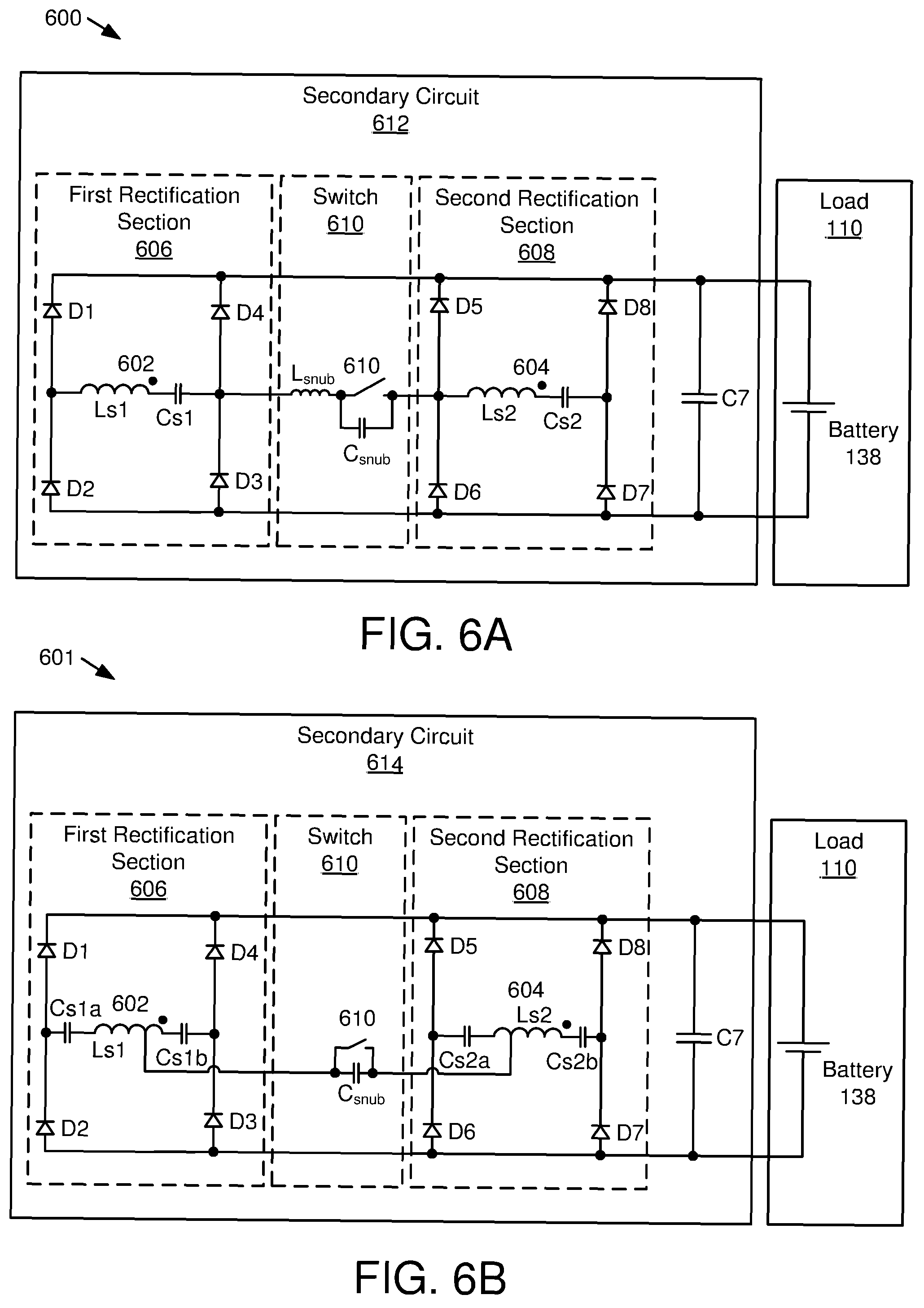Patent US11824374 Figure 7 – Variable wireless power transfer system