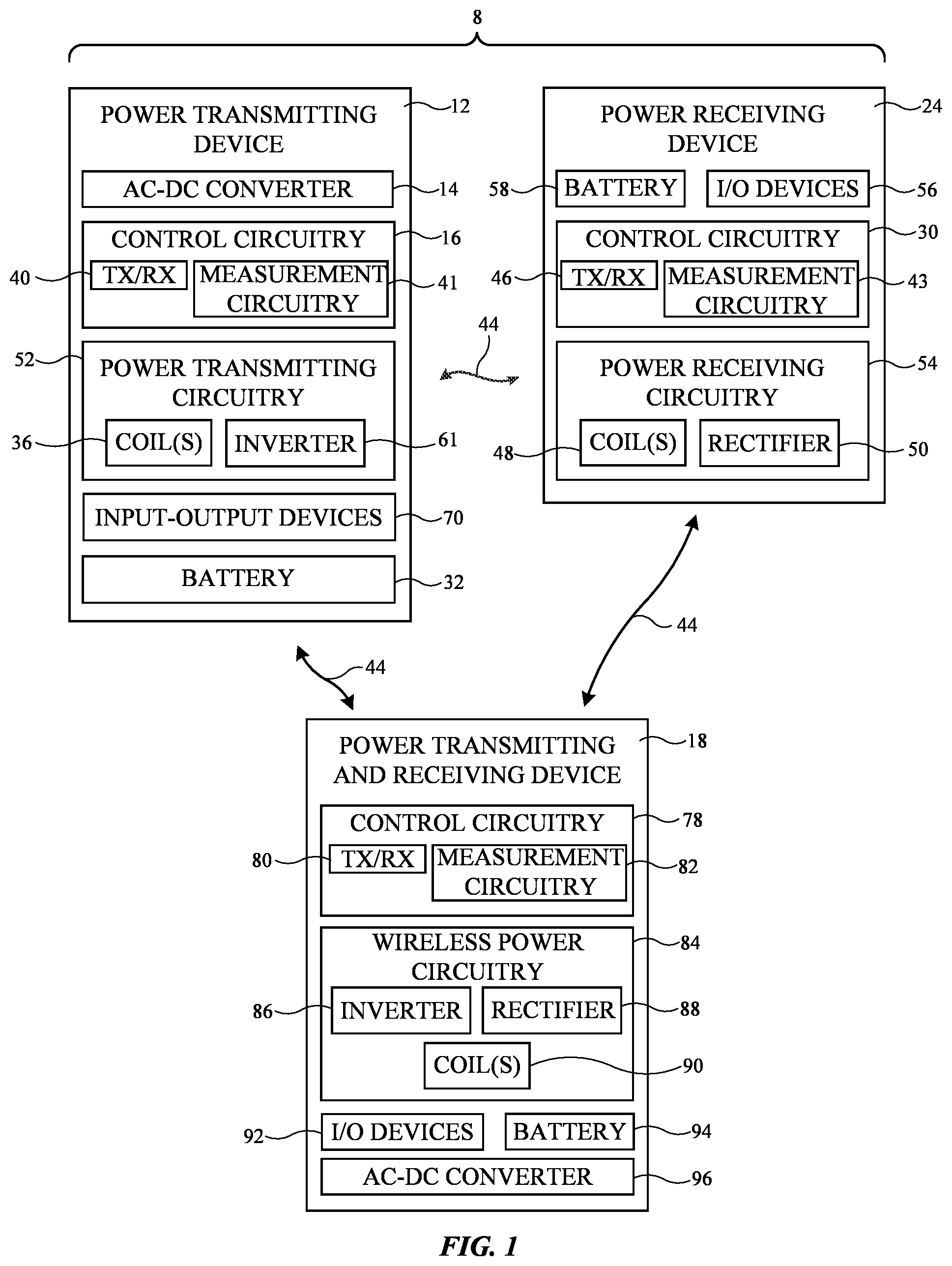 Patent US11824375 Figure 1 – State of charge information for a wireless power transmitting device