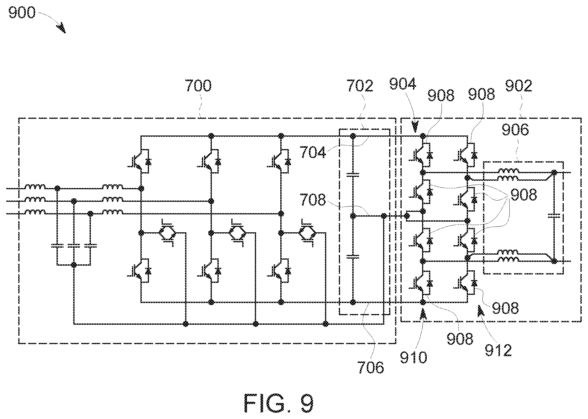 Patent US11824380 Figure 8 – DC fast charging station for electric vehicles