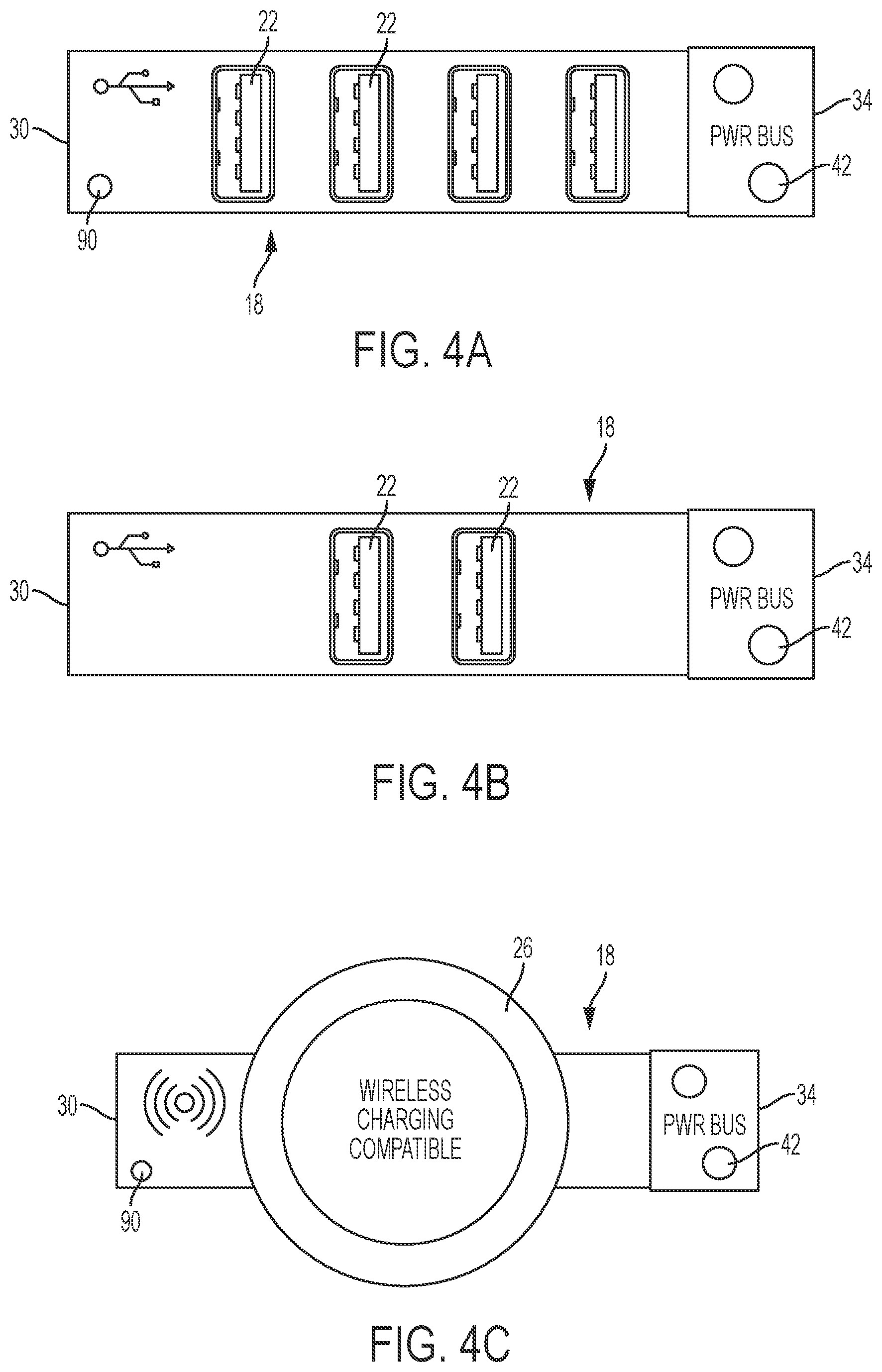 Patent US11824384 Figure 4 – Modular device charging system