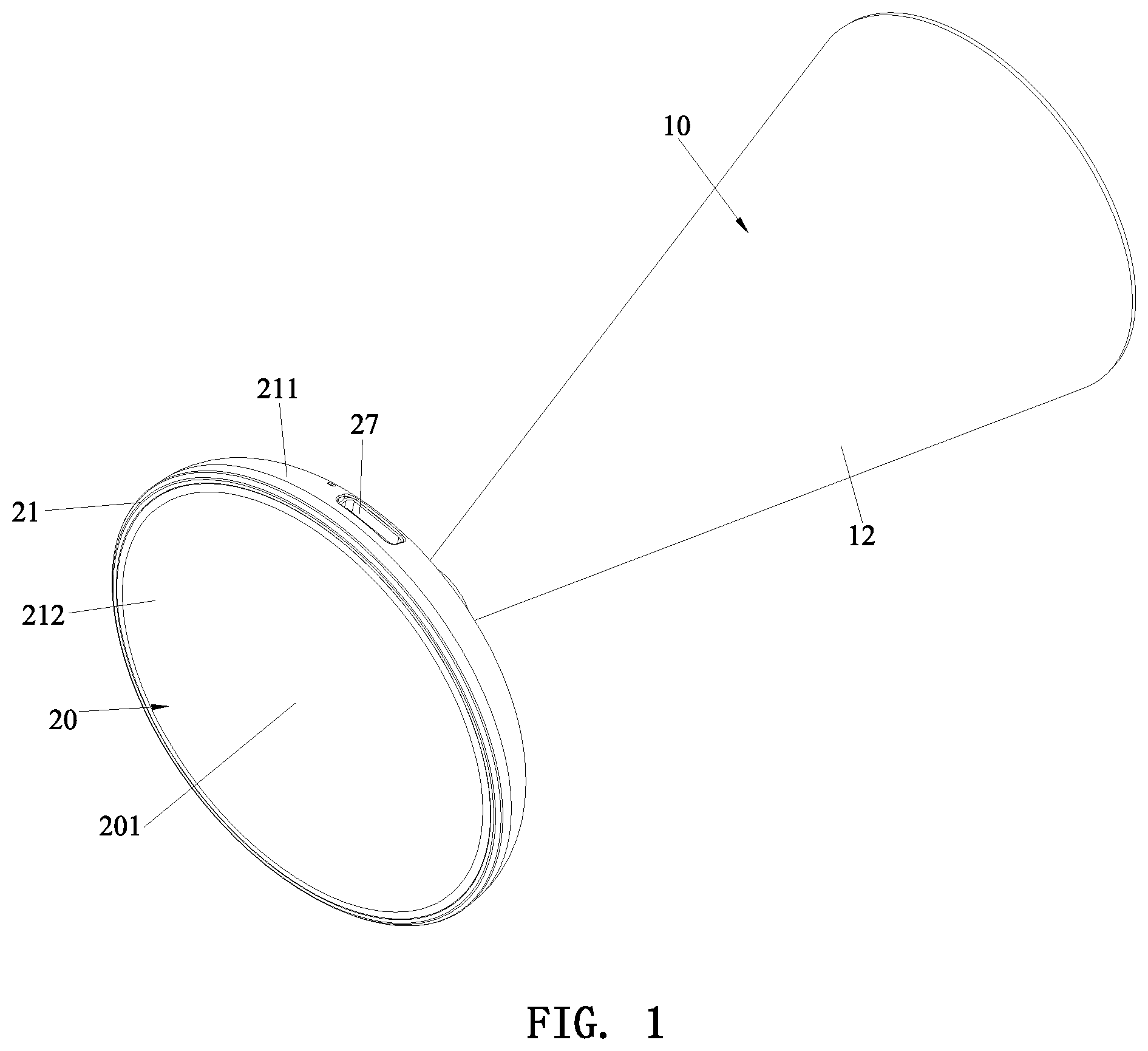 Patent US11824386 — Magnetic wireless charging holder — Figure 1