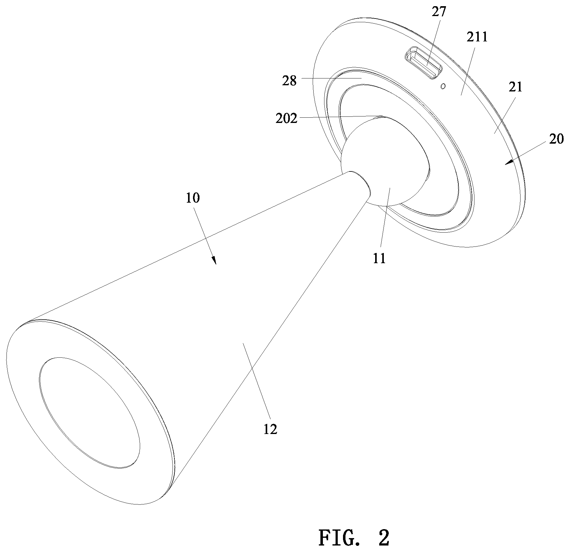 Patent US11824386 Figure 2 – Magnetic wireless charging holder