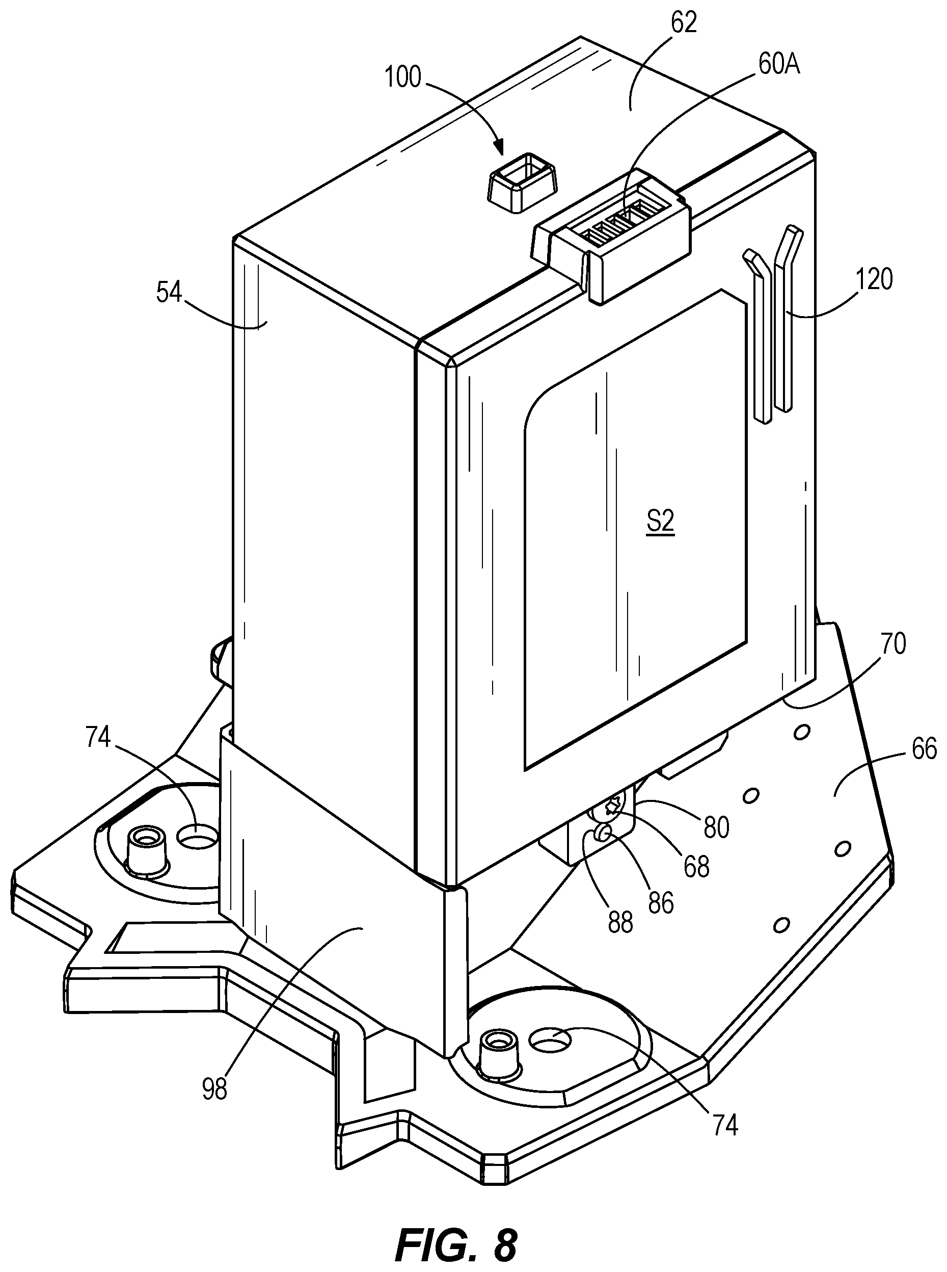 Patent US11824389 Figure 8 – Loudspeaker battery pack