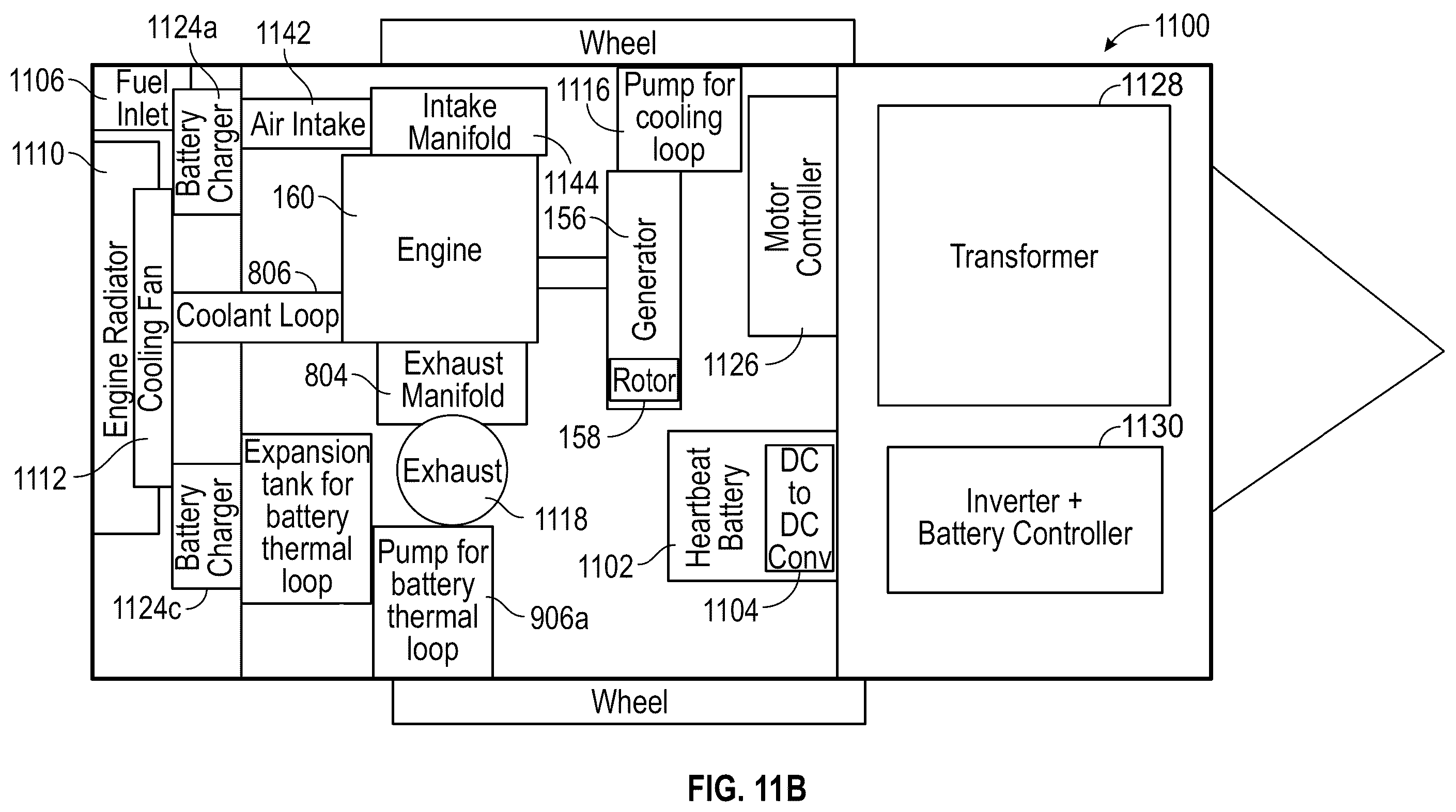 Patent US11824399 Figure 12 – Back-up generator and associated electric power systems