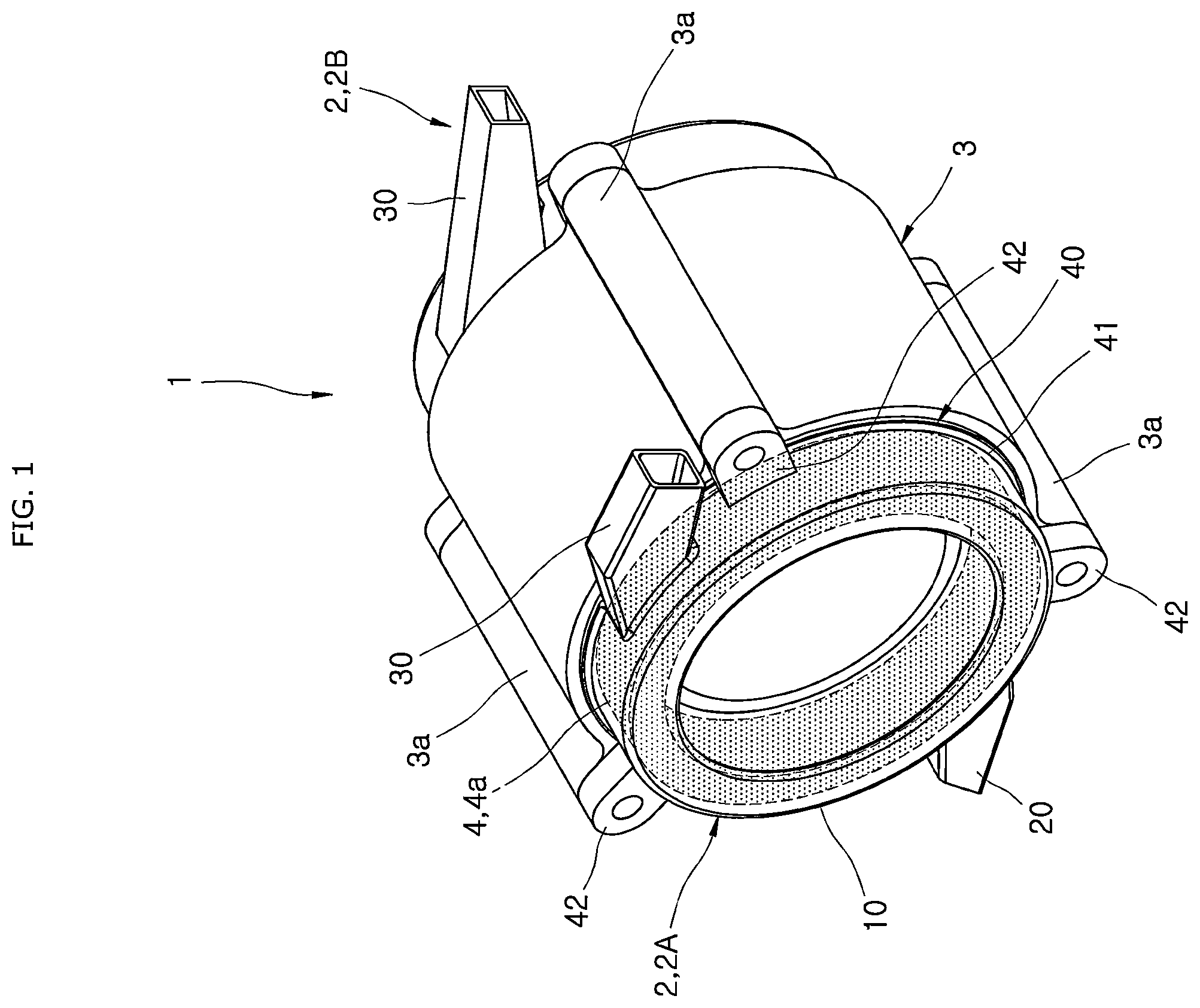 Patent US11824402 Figure 1 – Apparatus for cooling coil of motor