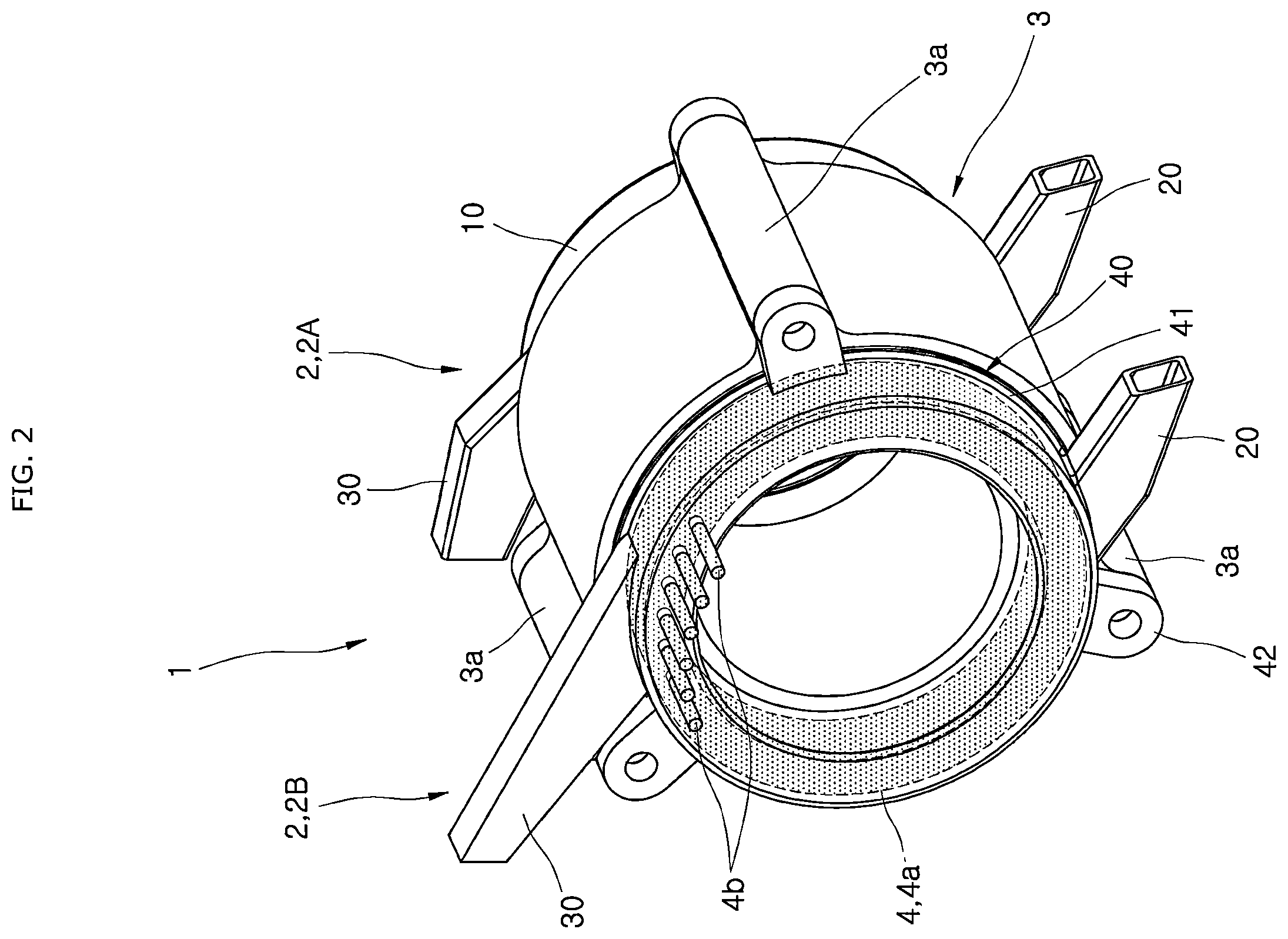Patent US11824402 Figure 2 – Apparatus for cooling coil of motor