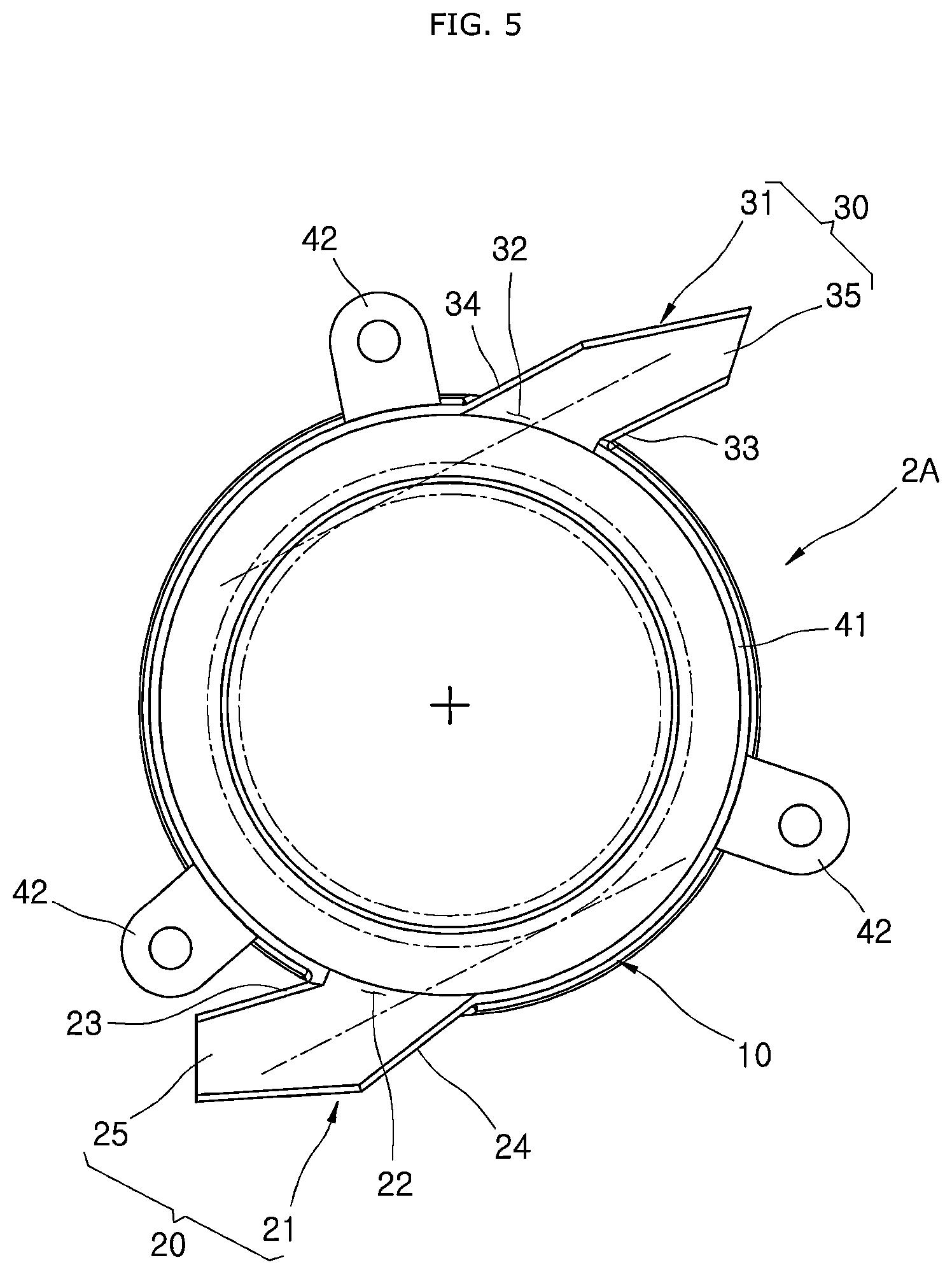 Patent US11824402 Figure 5 – Apparatus for cooling coil of motor