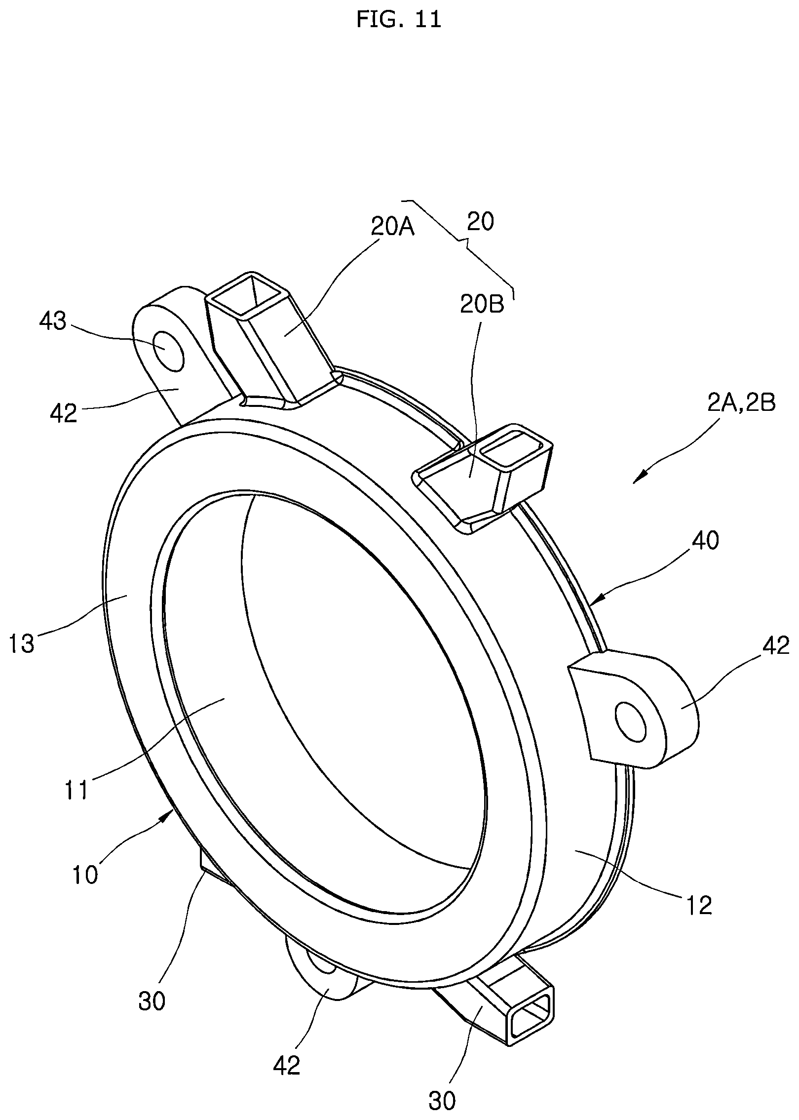 Patent US11824402 Figure 11 – Apparatus for cooling coil of motor