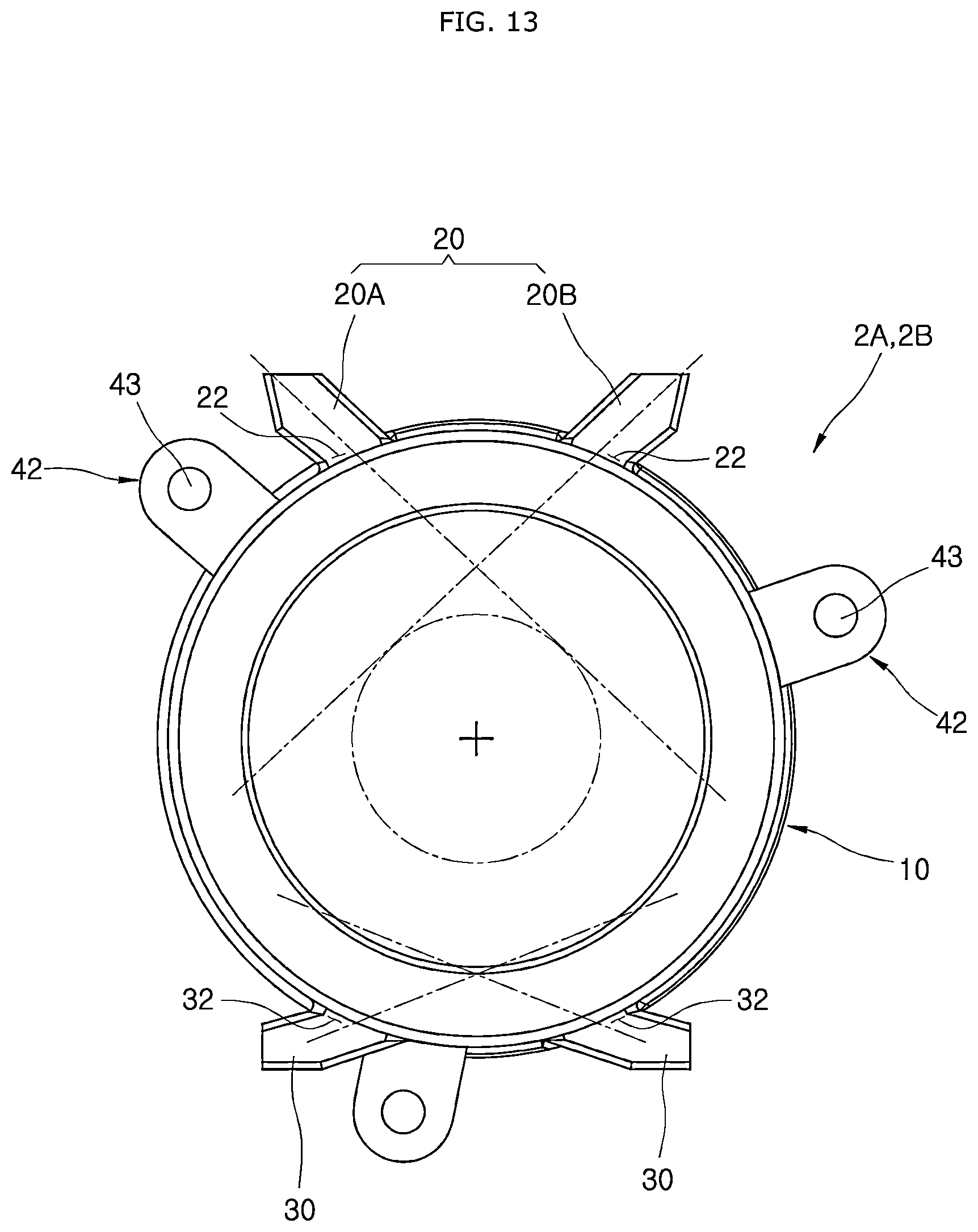 Patent US11824402 Figure 13 – Apparatus for cooling coil of motor