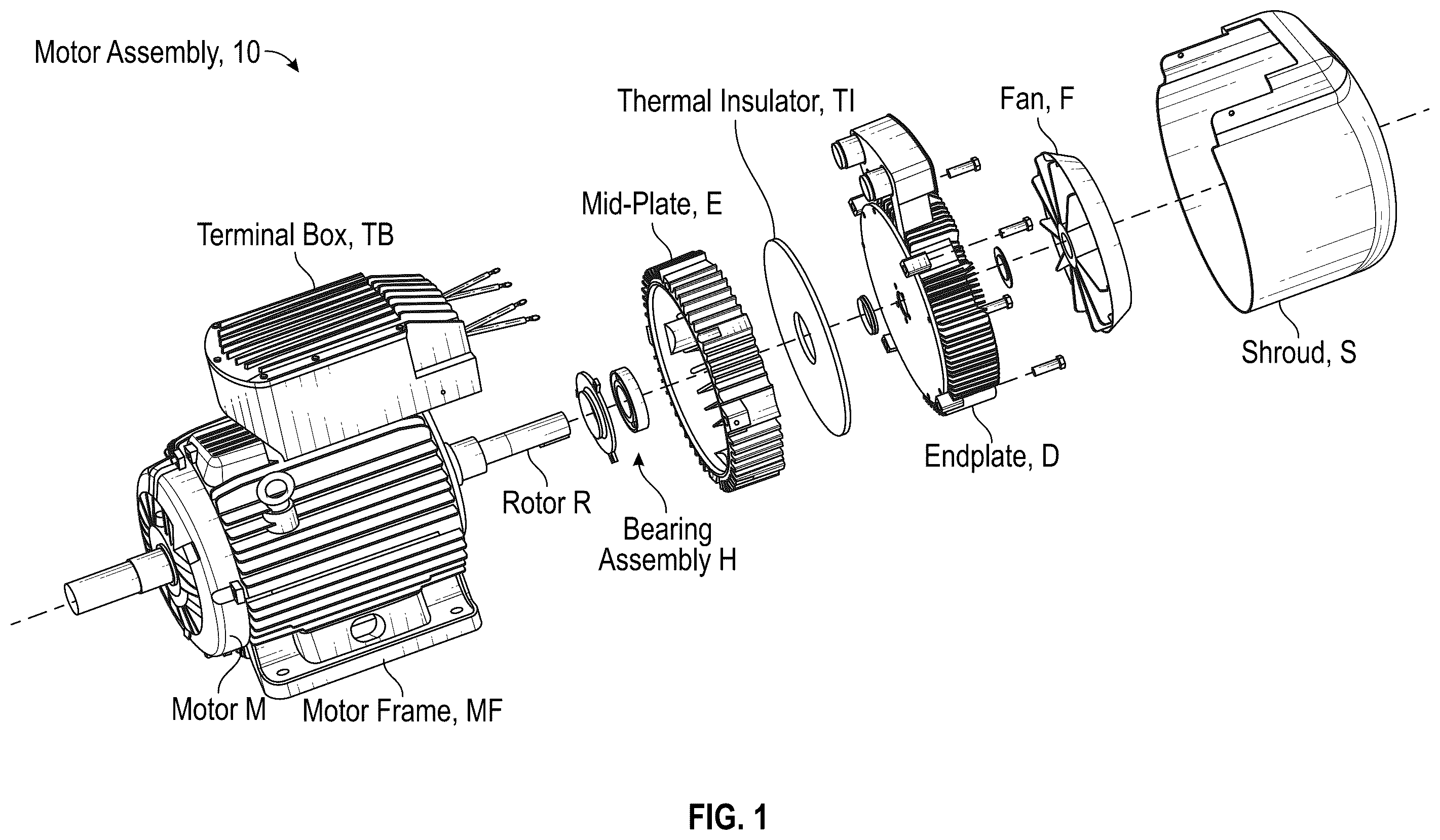 Patent US11824406 Figure 1 – Motor drive unit