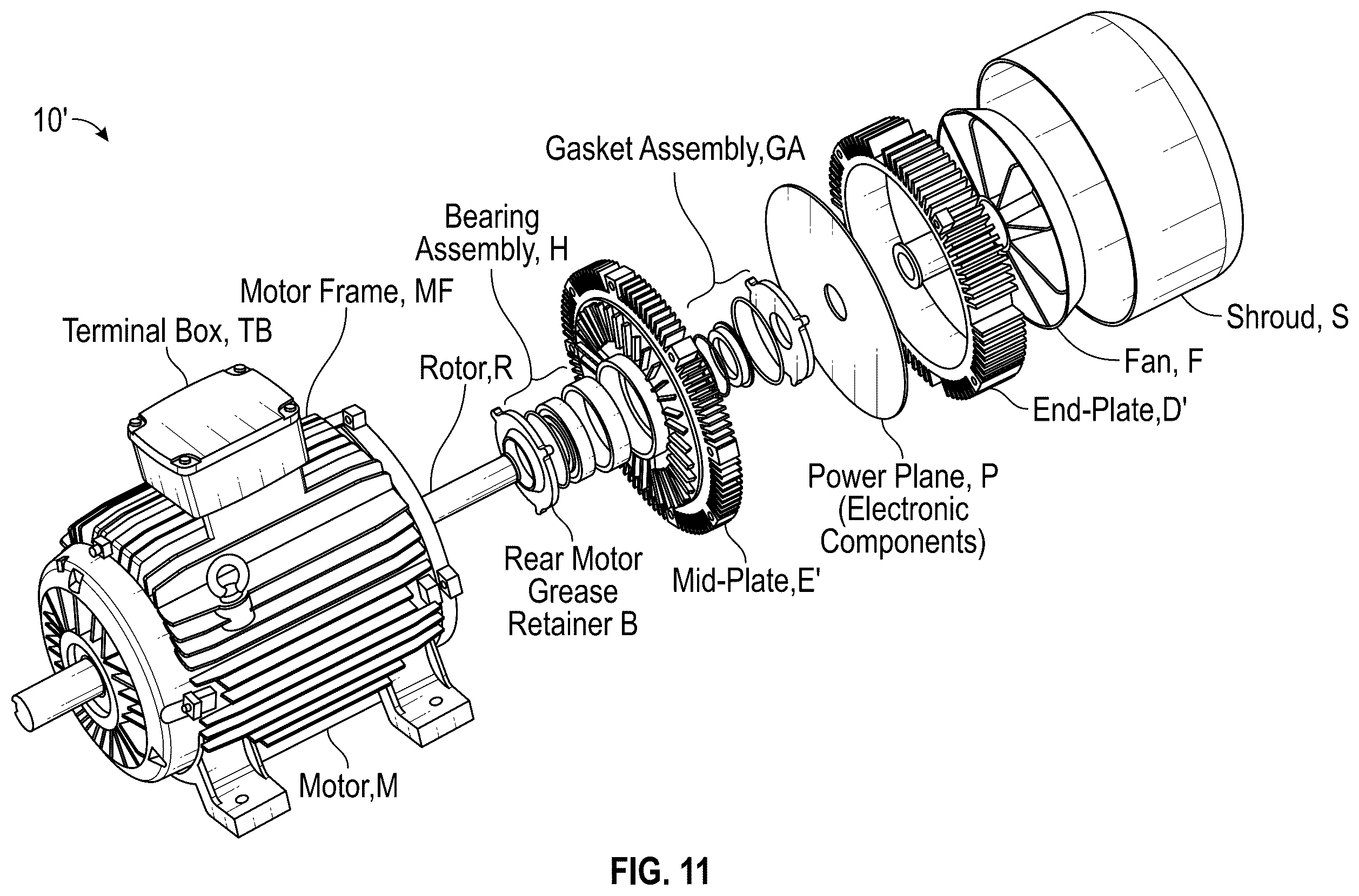 Patent US11824406 Figure 15 – Motor drive unit