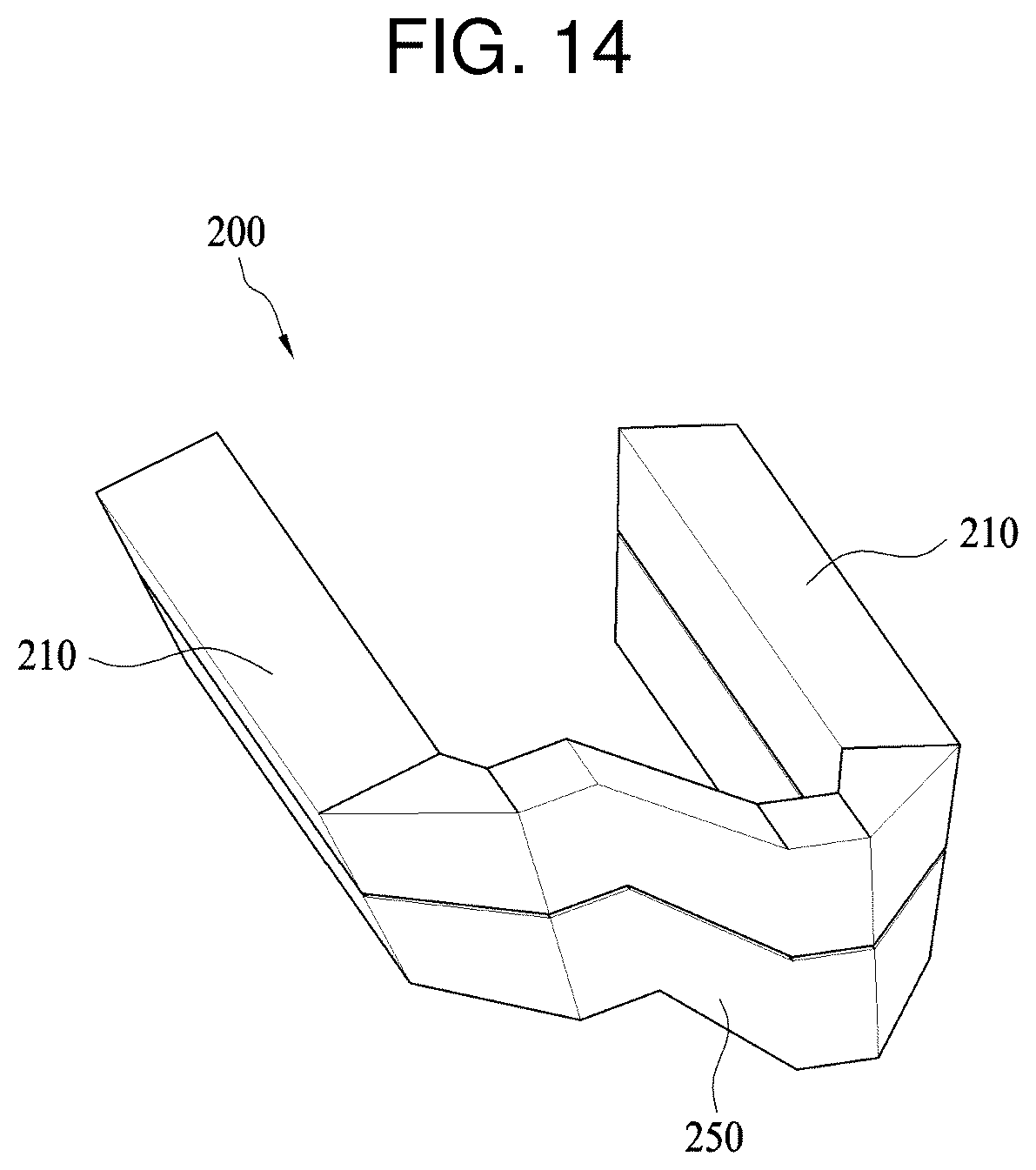 Patent US11824407 Figure 14 – Distributed straight-angle armature winding, motor comprising same, and method for manufacturing same