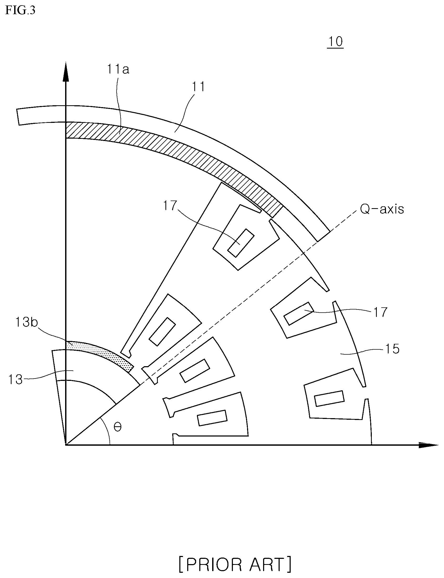 Patent US11824408 Figure 3 – Dual rotor-type motor for reducing torque ripple and compressor comprising same