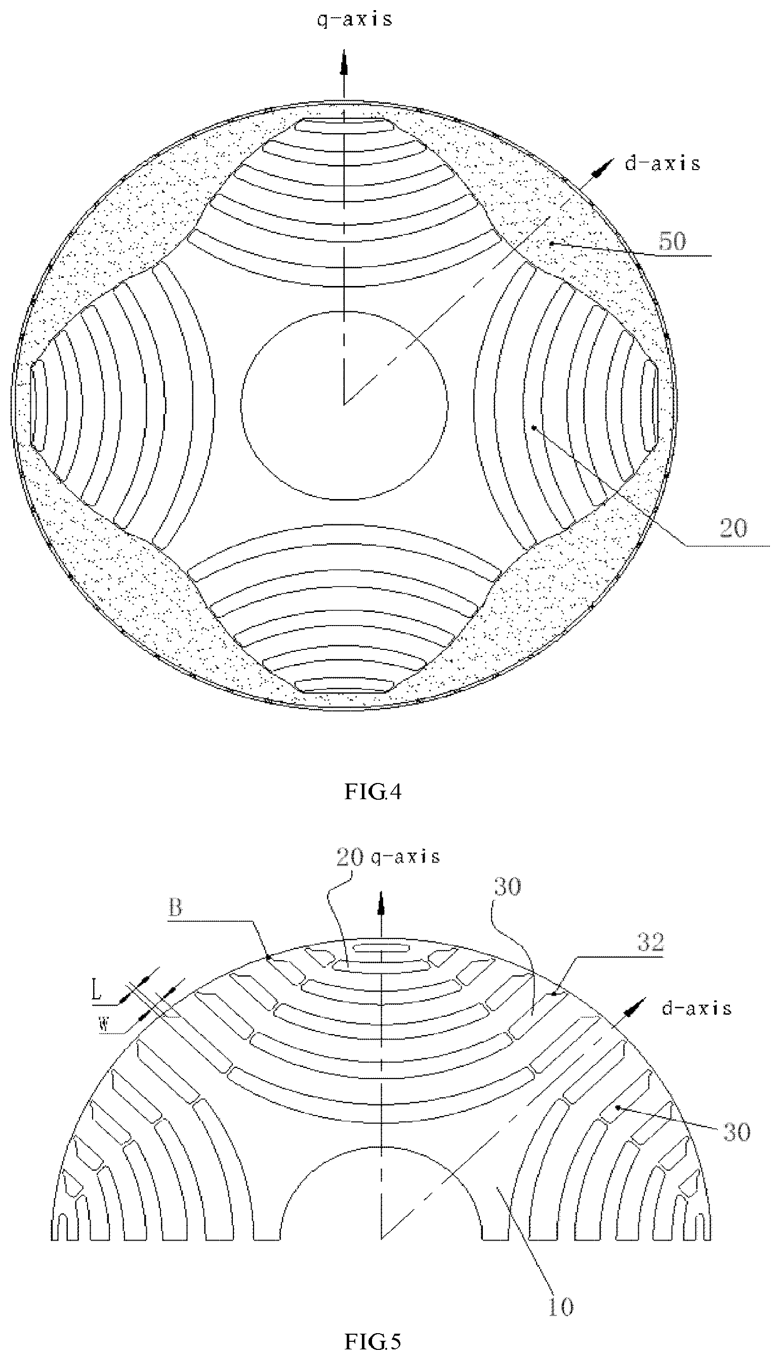 Patent US11824409 Figure 3 – Direct starting synchronous reluctance motor rotor, motor and rotor manufacturing method