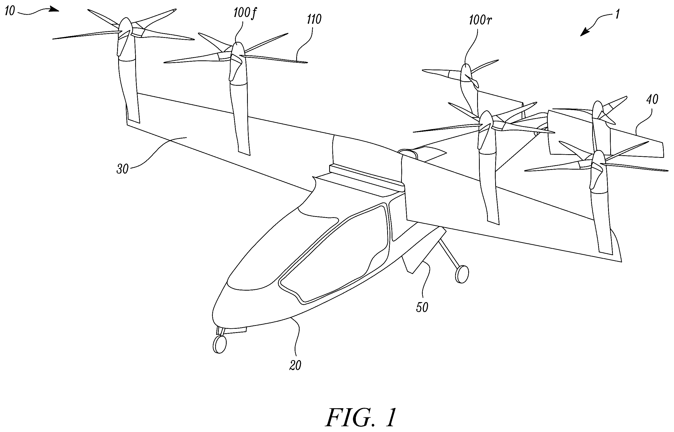Patent US11824410 Figure 1 – Electrical machines for aircraft power and propulsion systems
