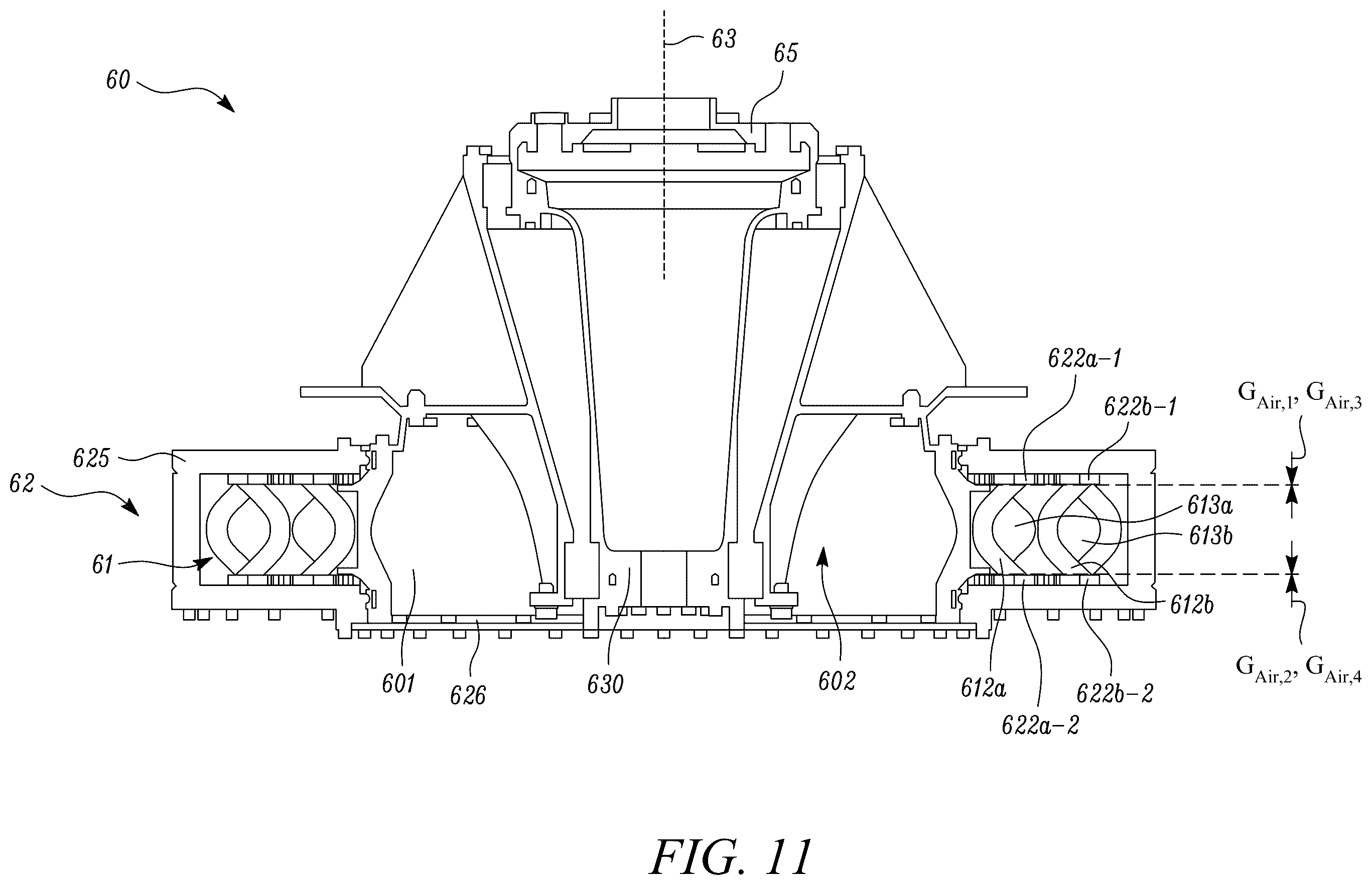 Patent US11824410 Figure 10 – Electrical machines for aircraft power and propulsion systems