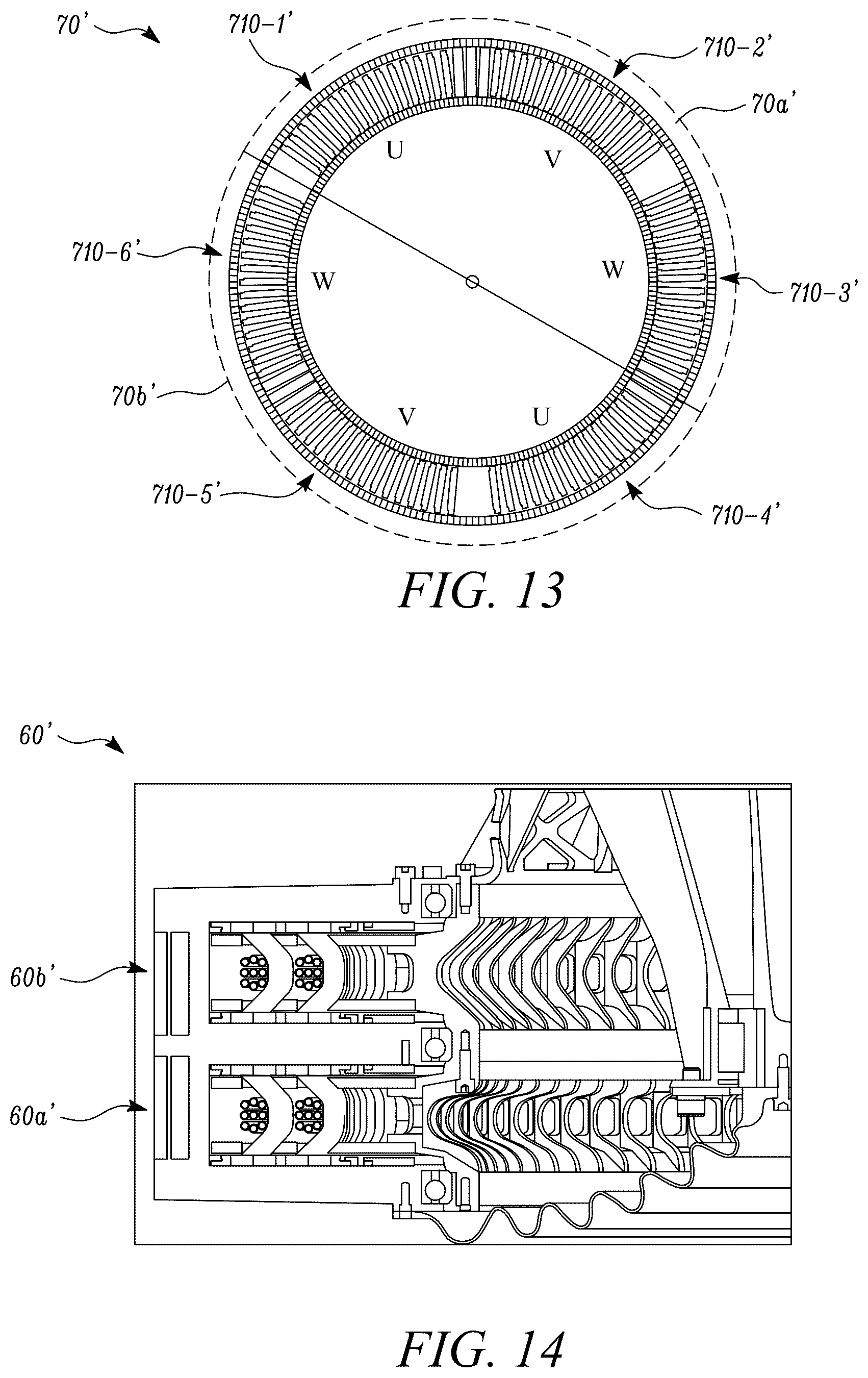 Patent US11824410 Figure 12 – Electrical machines for aircraft power and propulsion systems