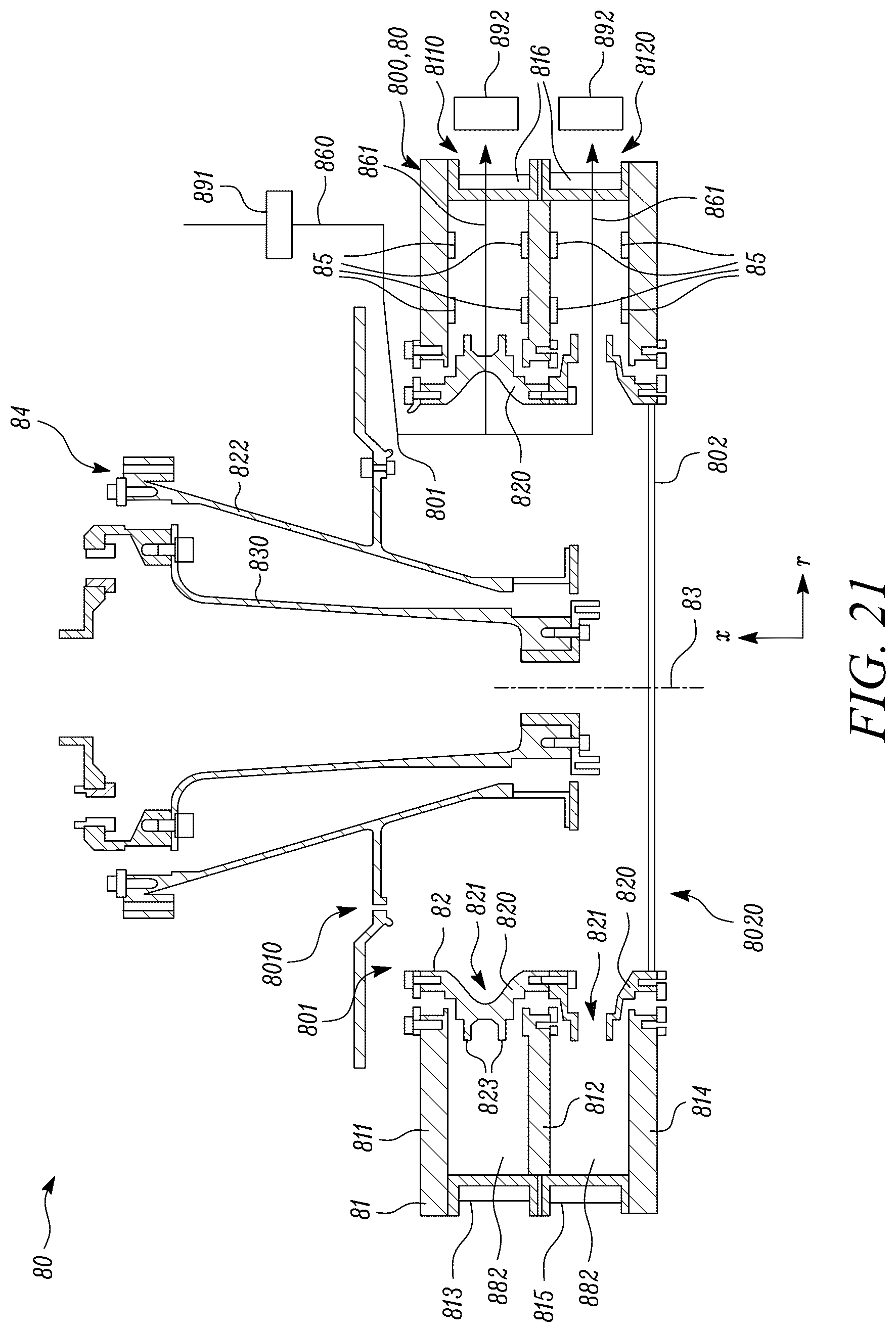 Patent US11824410 Figure 19 – Electrical machines for aircraft power and propulsion systems