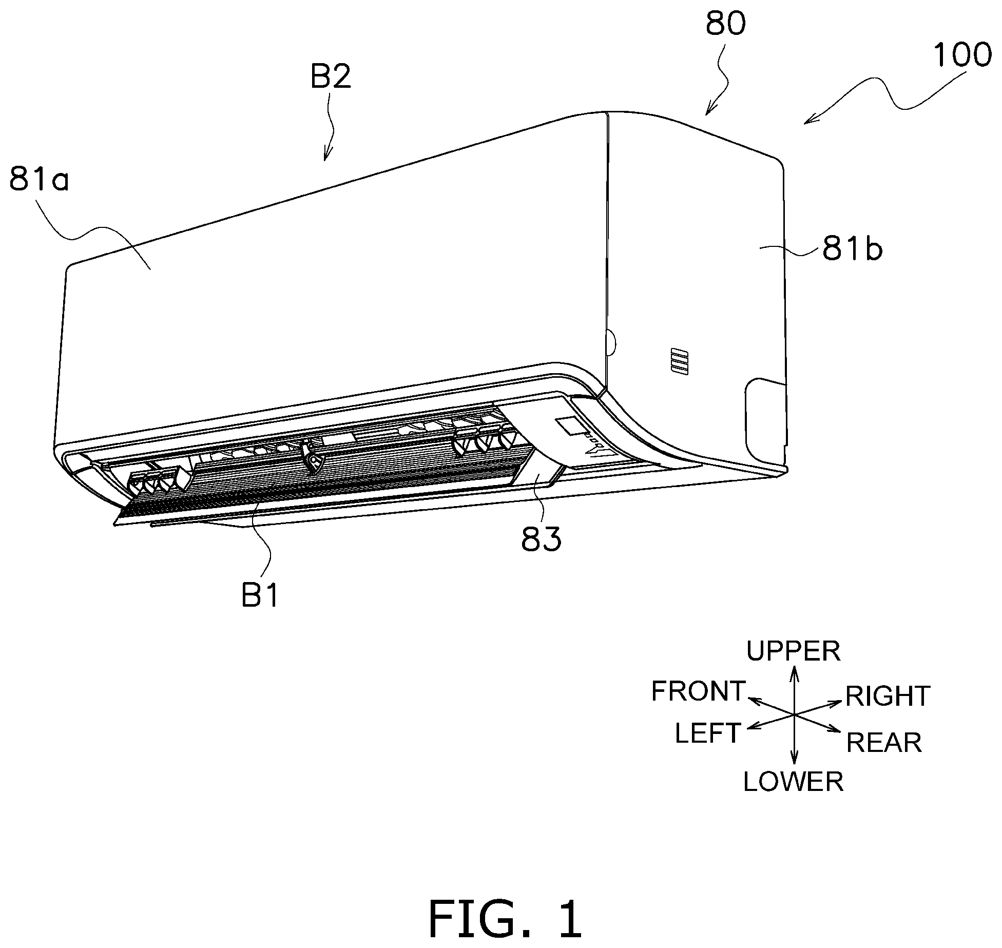Patent US11824421 Figure 1 – Resin-molded stator, outer rotor-type motor, air blower, and air conditioning apparatus