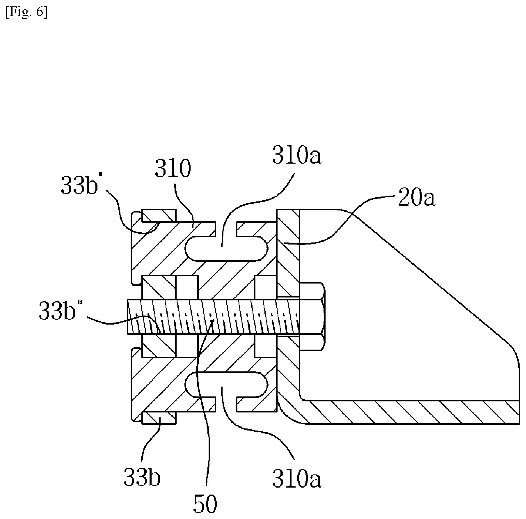 Patent US11824422 Figure 6 – Drive motor of electric vehicle having inverter housing mounted therein