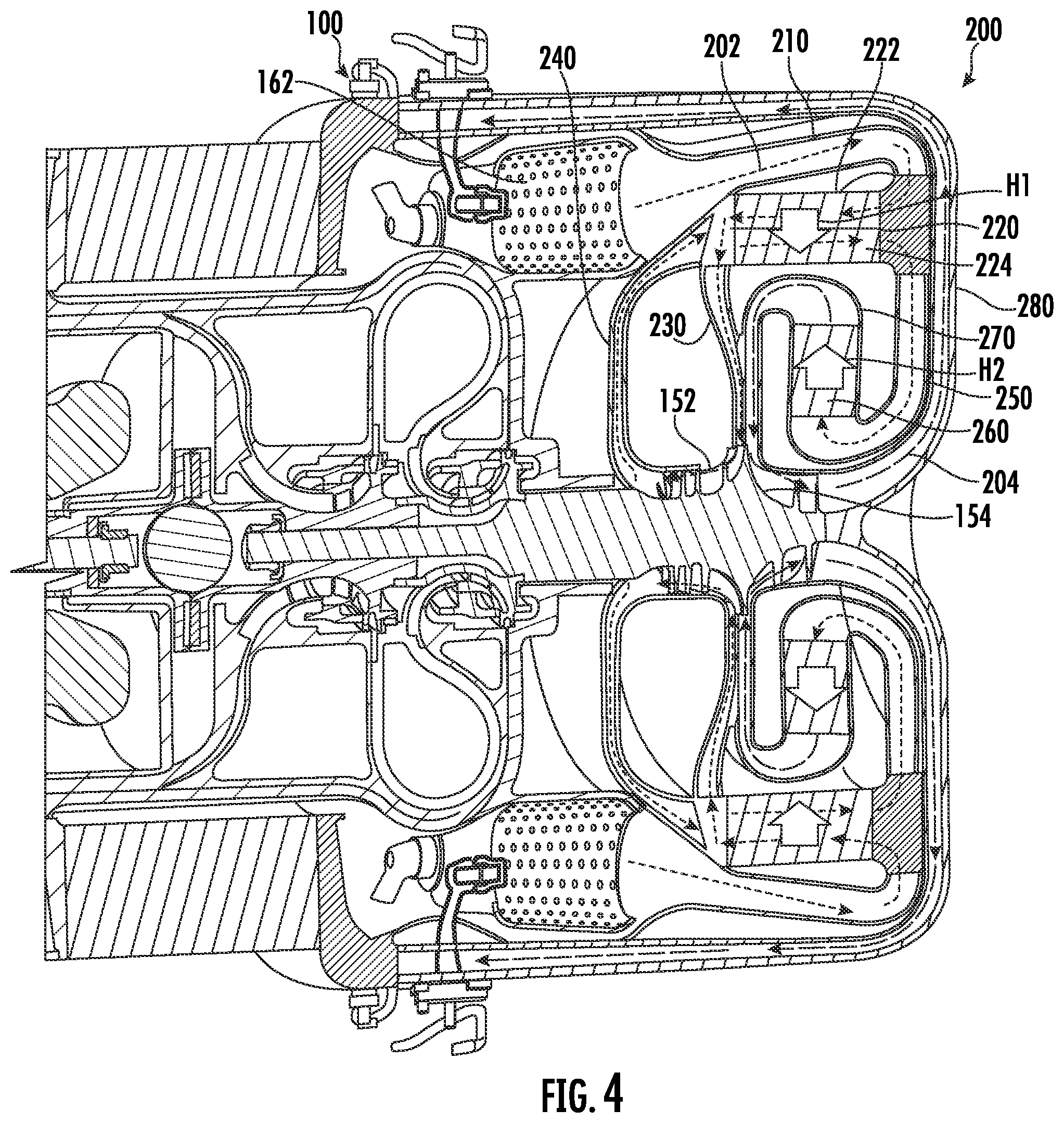 Patent US11824424 Figure 4 – Combined integrated waste heat recovery and inlet pressure boost system
