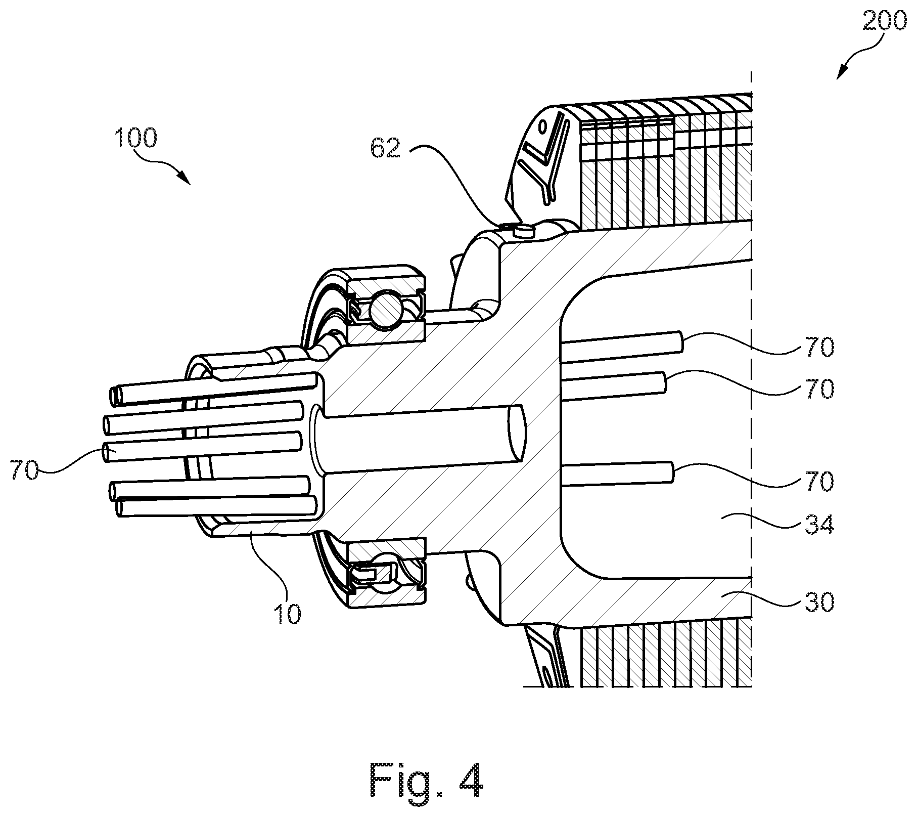 Patent US11824425 Figure 4 – Electric machine