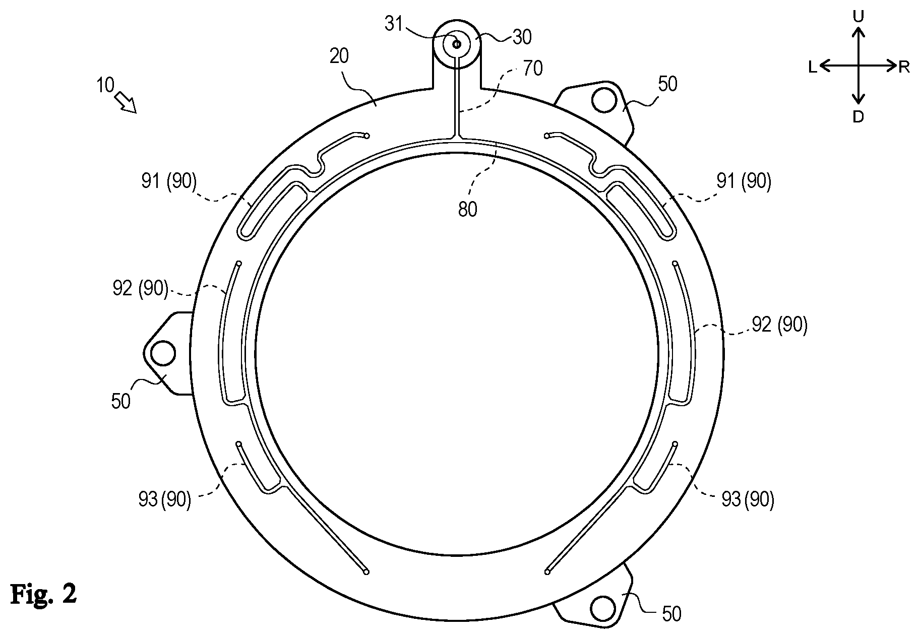 Patent US11824426 Figure 2 – Motor cooling member