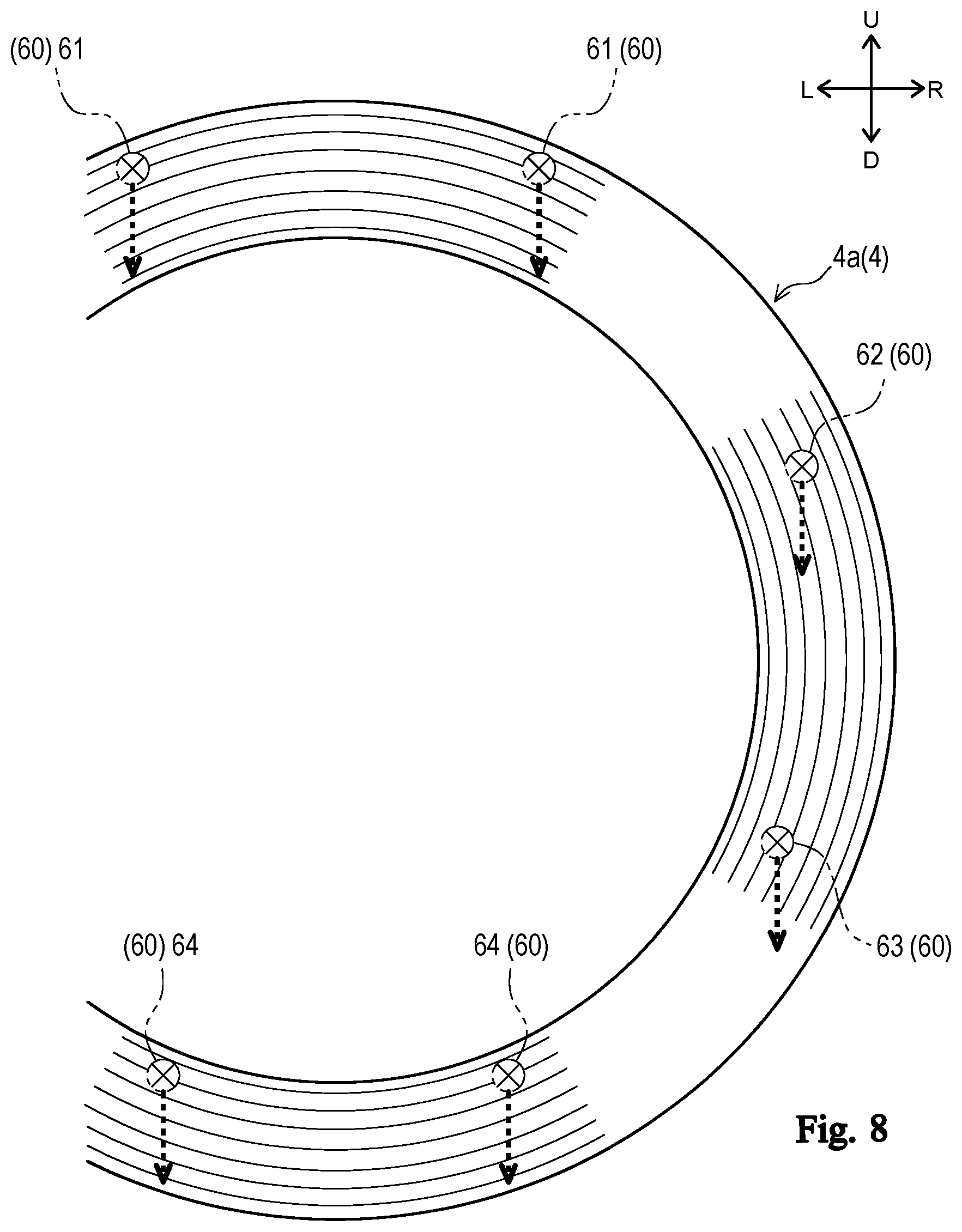 Patent US11824426 Figure 8 – Motor cooling member