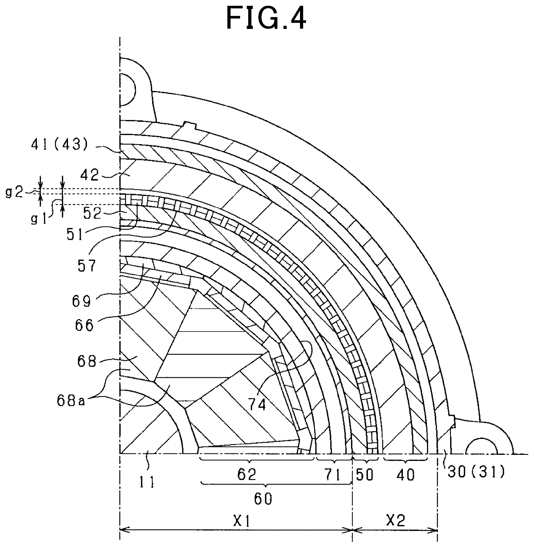 Patent US11824428 Figure 3 – Rotating electrical machine