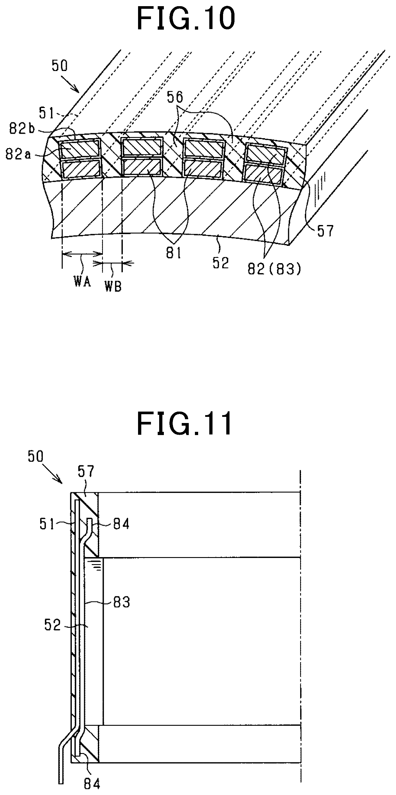 Patent US11824428 Figure 7 – Rotating electrical machine