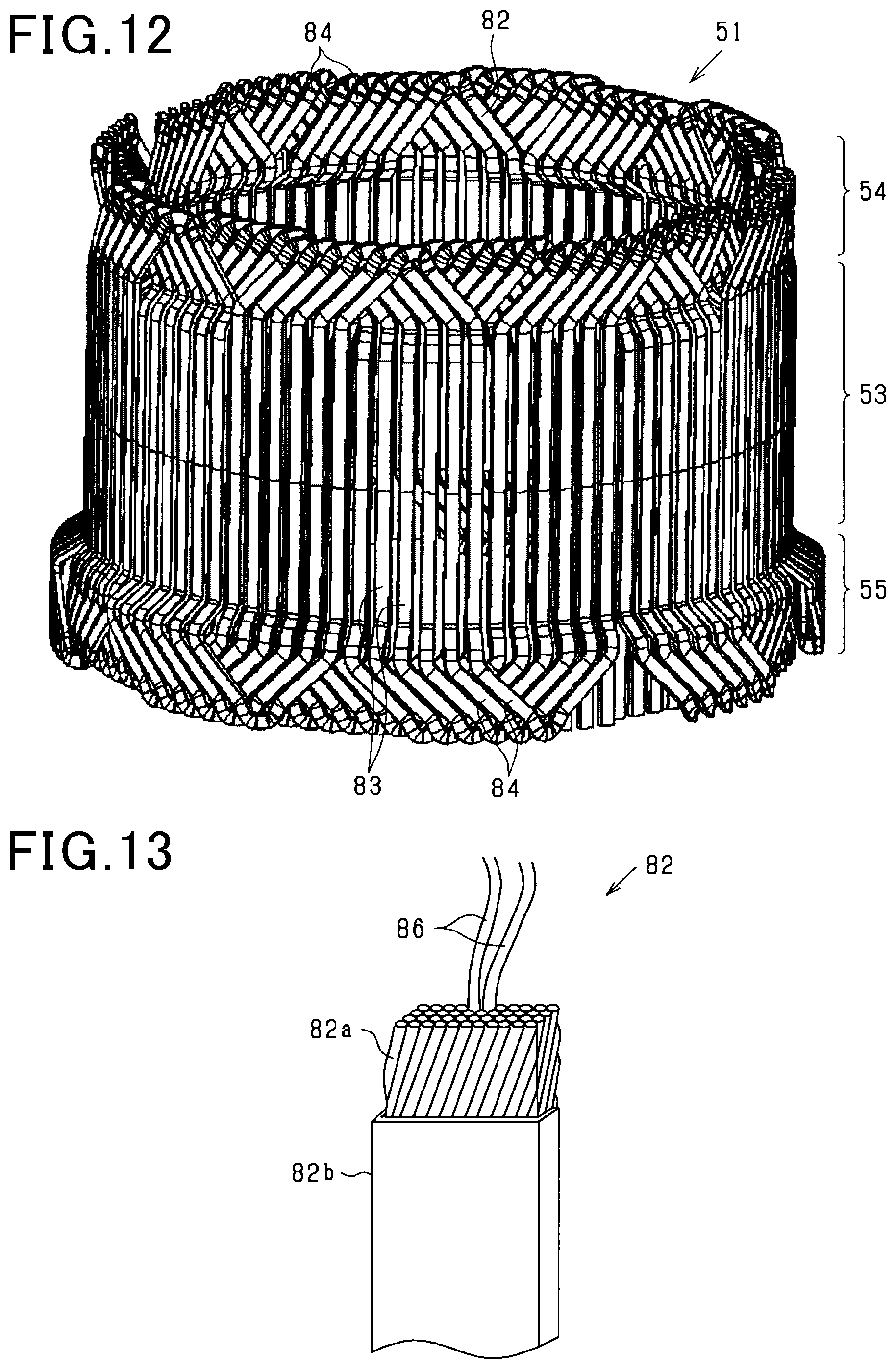 Patent US11824428 Figure 8 – Rotating electrical machine