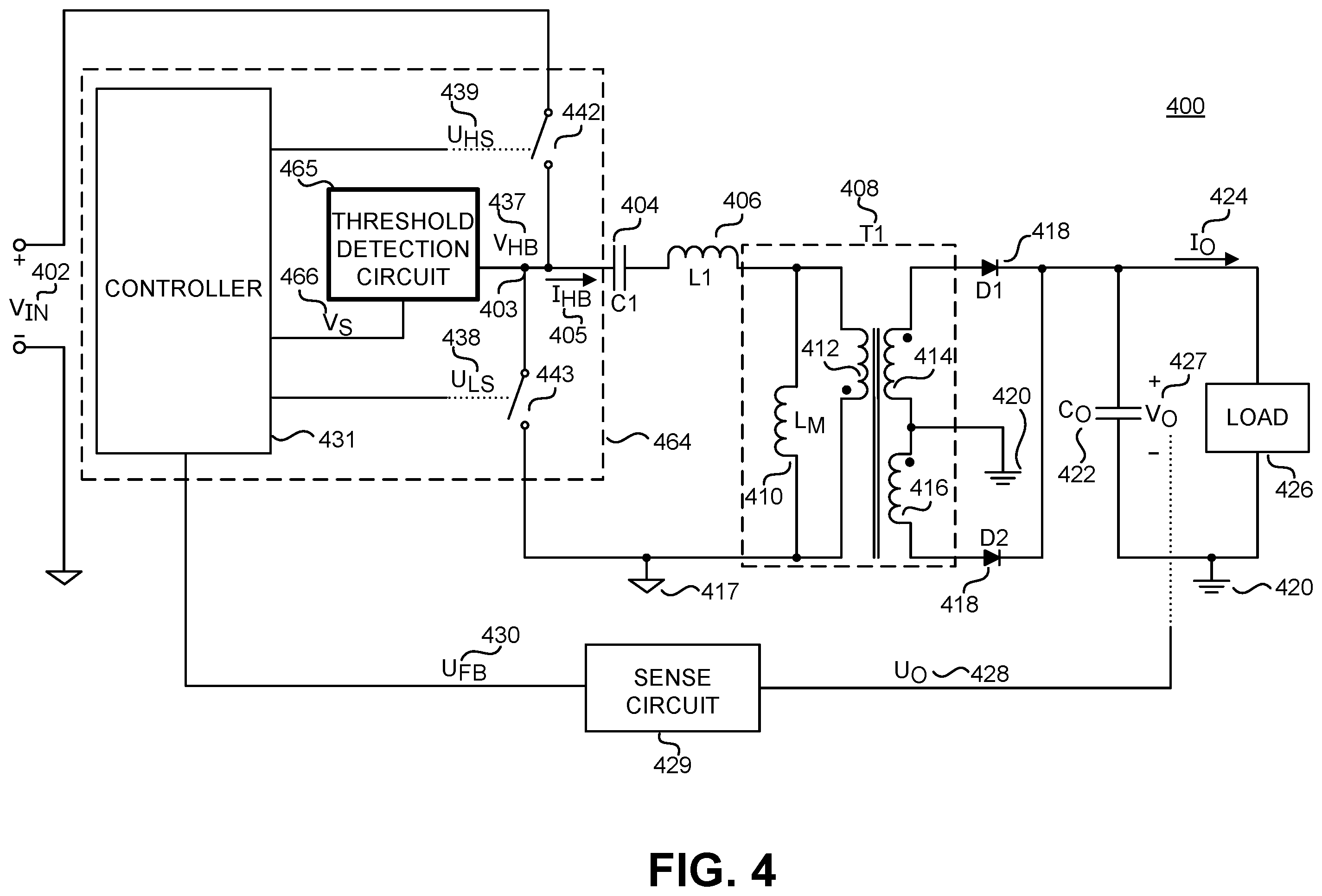Patent US11824438 Figure 4 – Deadtime adjustment for a power converter