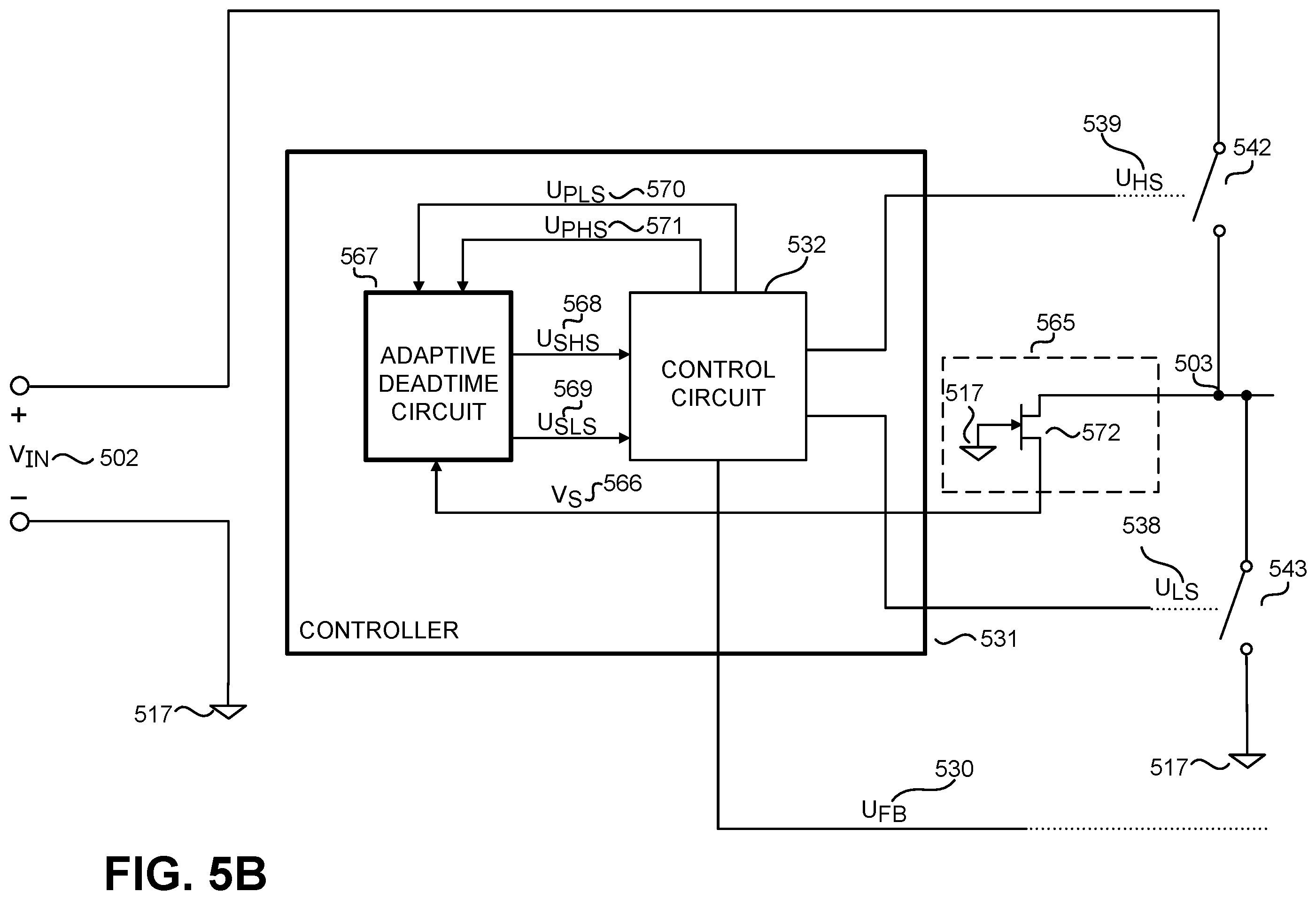 Patent US11824438 Figure 6 – Deadtime adjustment for a power converter