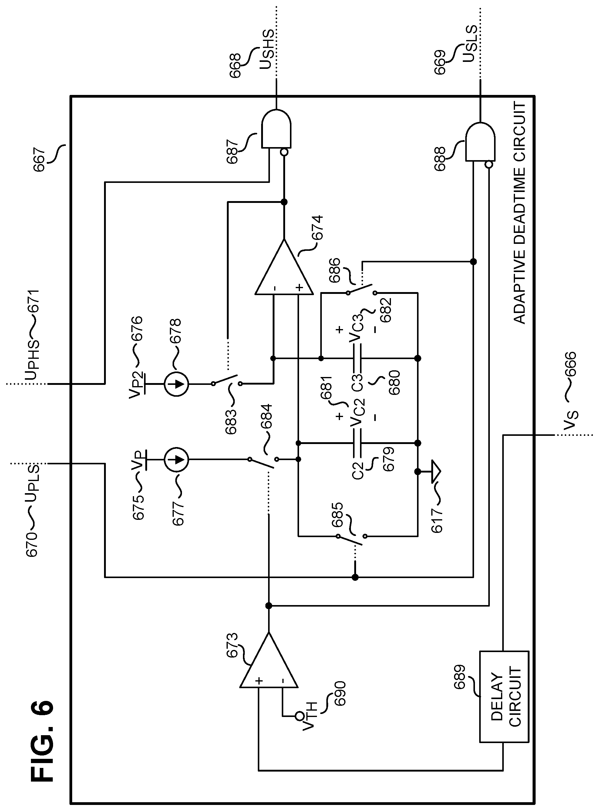 Patent US11824438 Figure 7 – Deadtime adjustment for a power converter