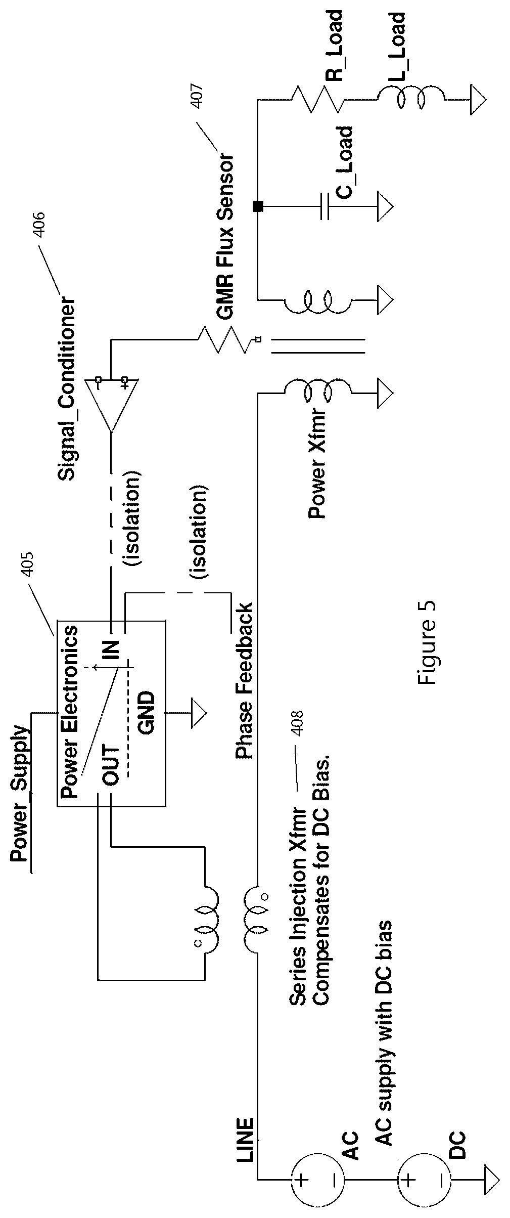 Patent US11824439 Figure 5 – System for preventing transformer saturation