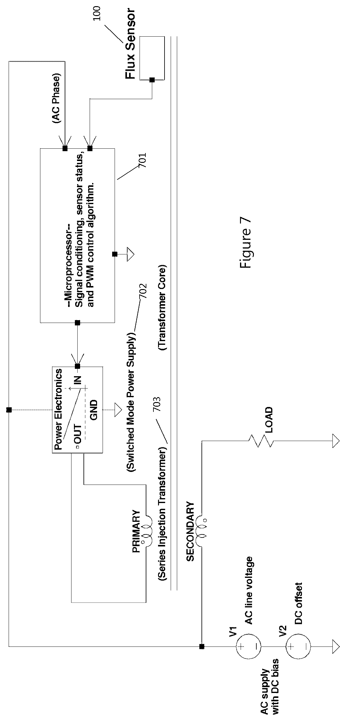 Patent US11824439 Figure 7 – System for preventing transformer saturation