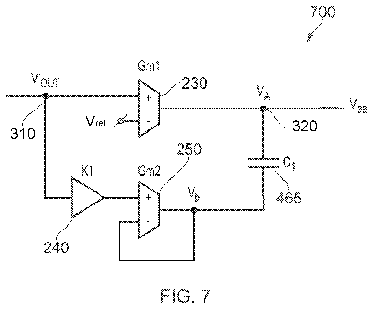 Patent US11824442 Figure 5 – Error amplifier circuits for DC-DC converters, DC-DC converters and controllers