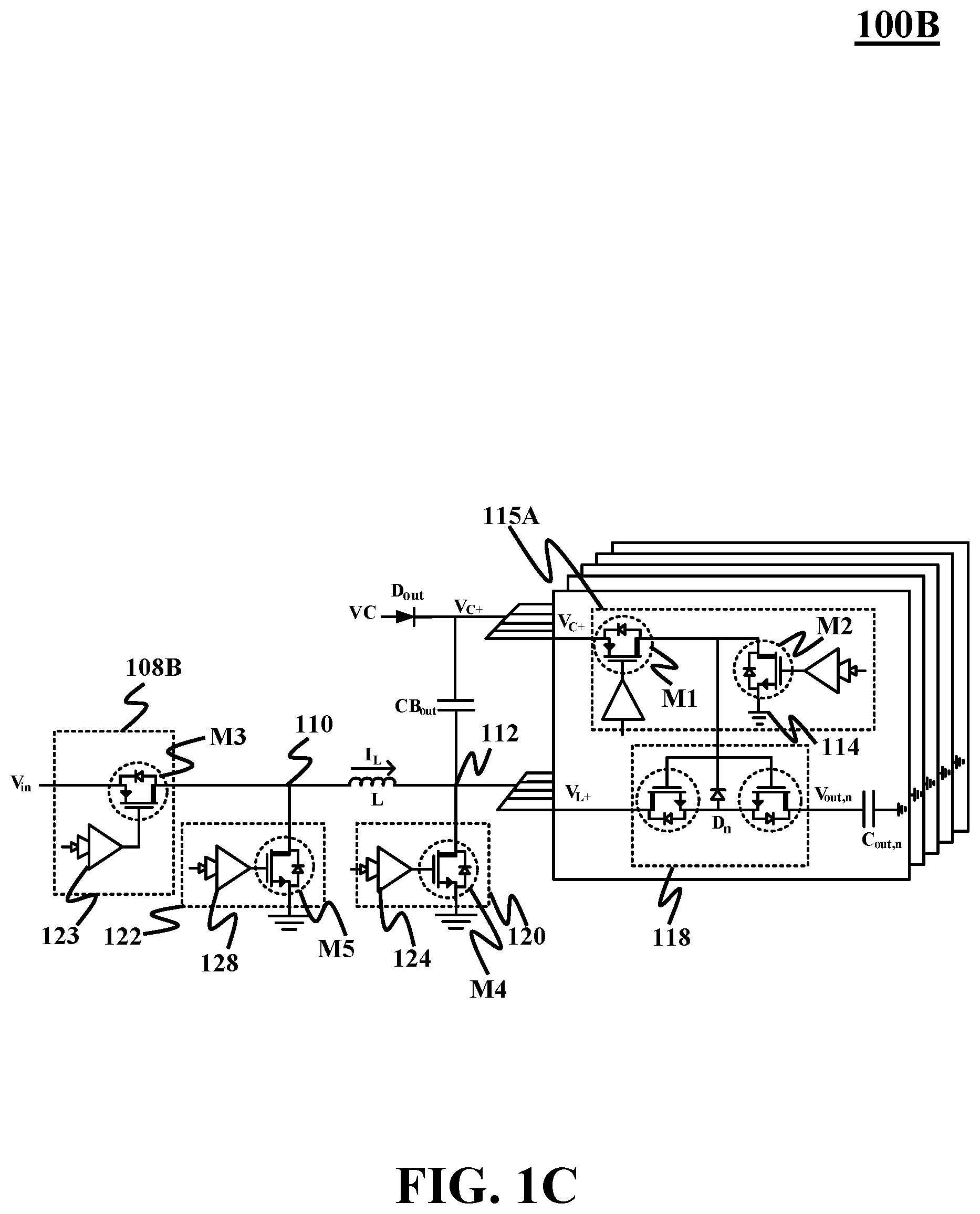 Patent US11824448 Figure 3 – Multiple-output direct current (DC)-DC converter