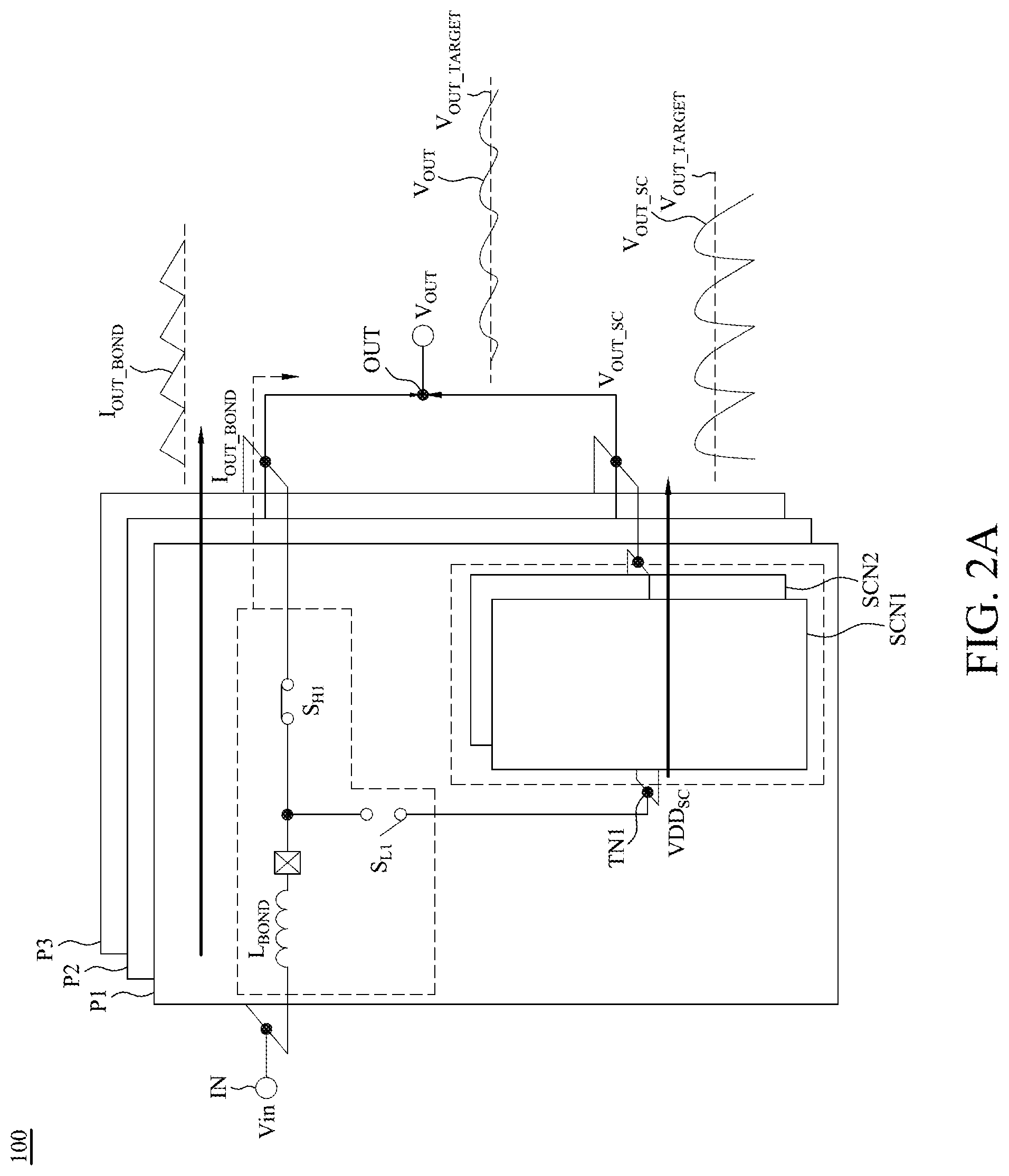 Patent US11824449 Figure 2 – Switched-capacitor power stage and switched-capacitor converter