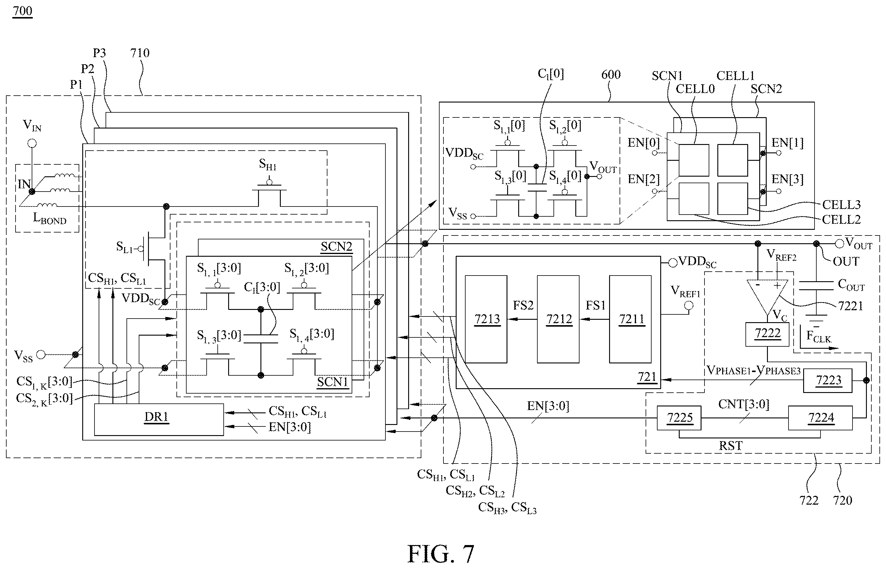 Patent US11824449 Figure 9 – Switched-capacitor power stage and switched-capacitor converter