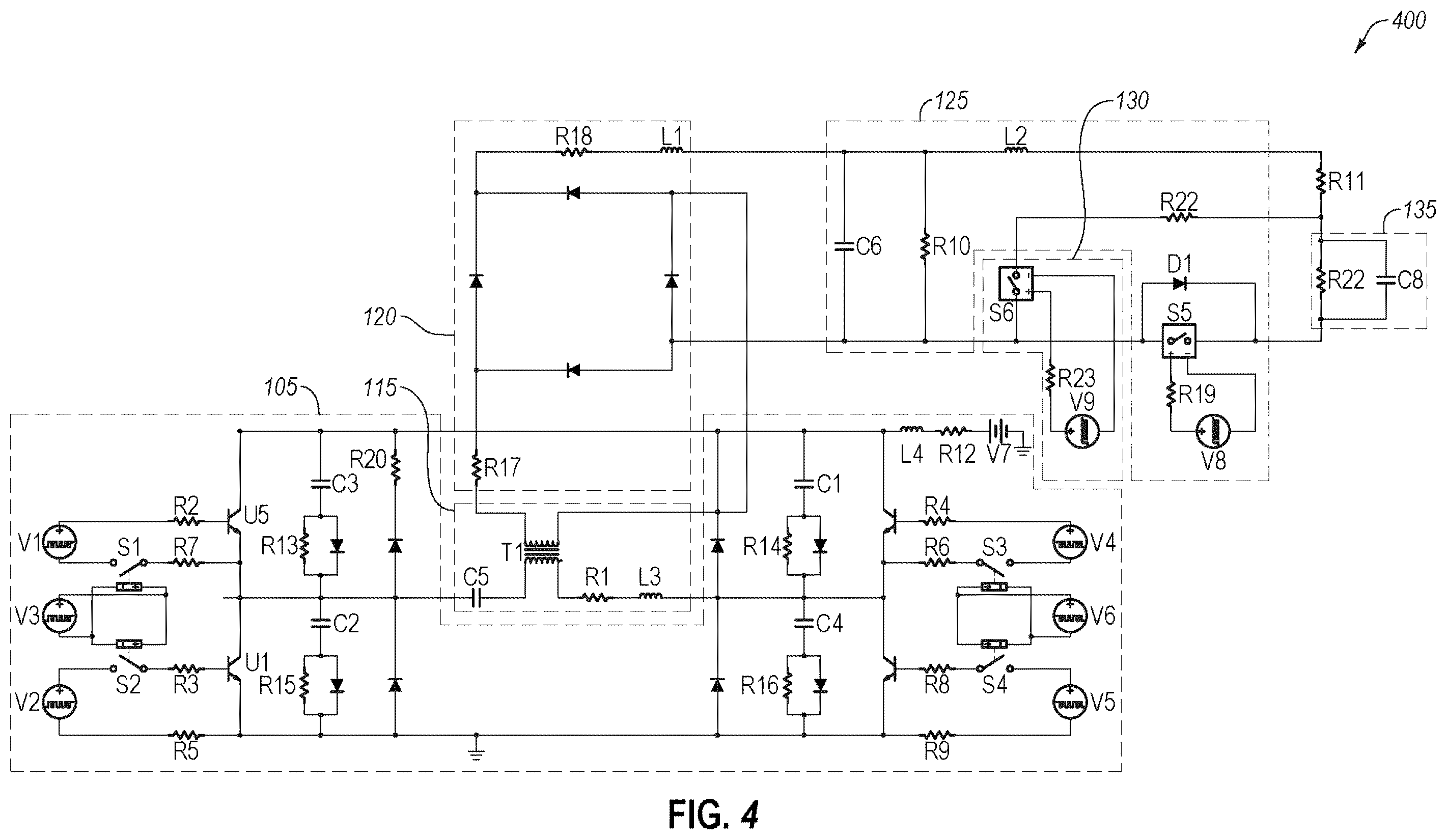 Patent US11824454 Figure 4 – Wafer biasing in a plasma chamber