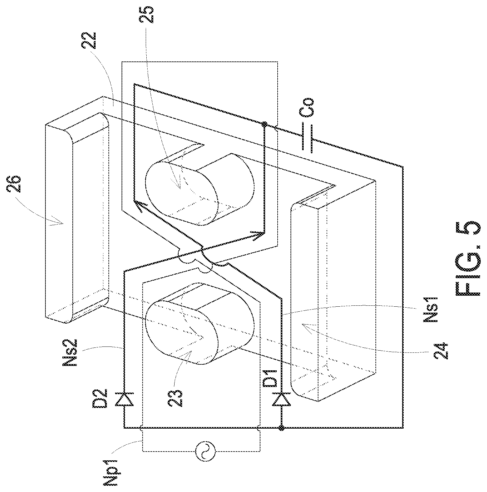 Patent US11824457 Figure 6 – Power conversion module