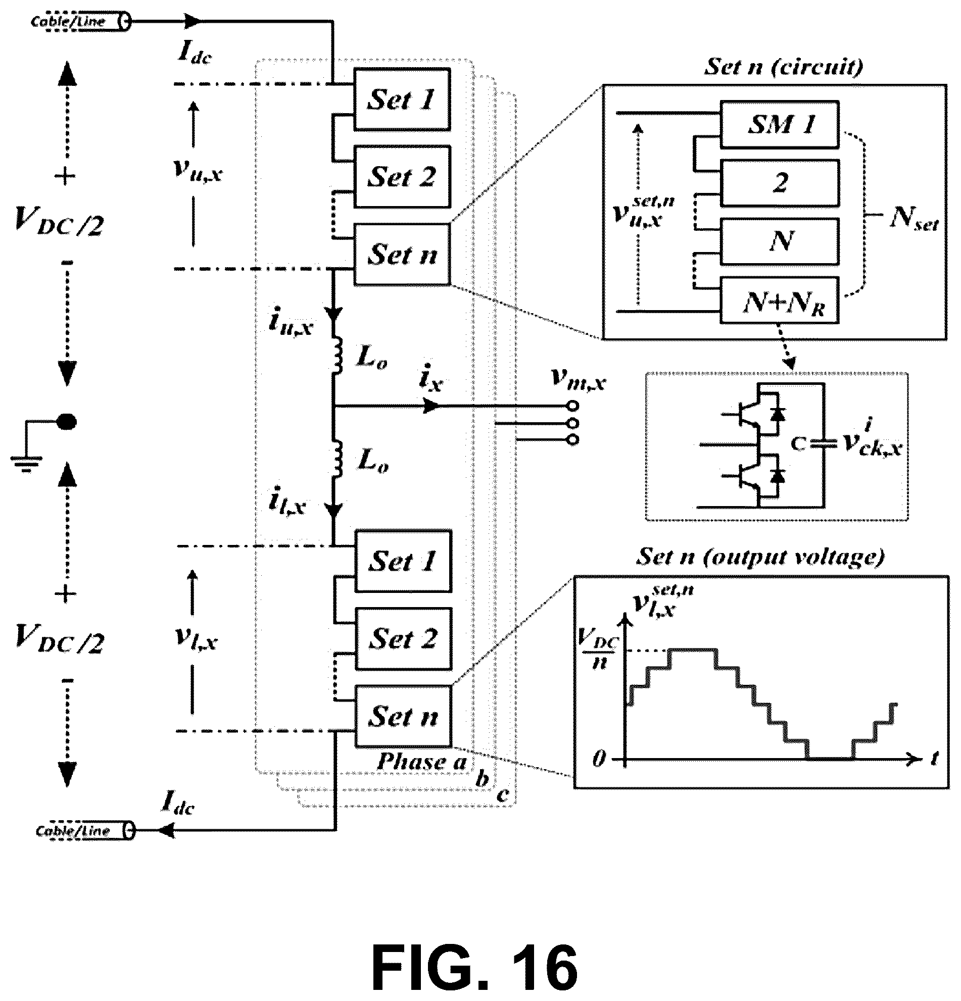 Patent US11824461 Figure 12 – MMC submodules scale-up methodology for MV and HV power conversion system applications