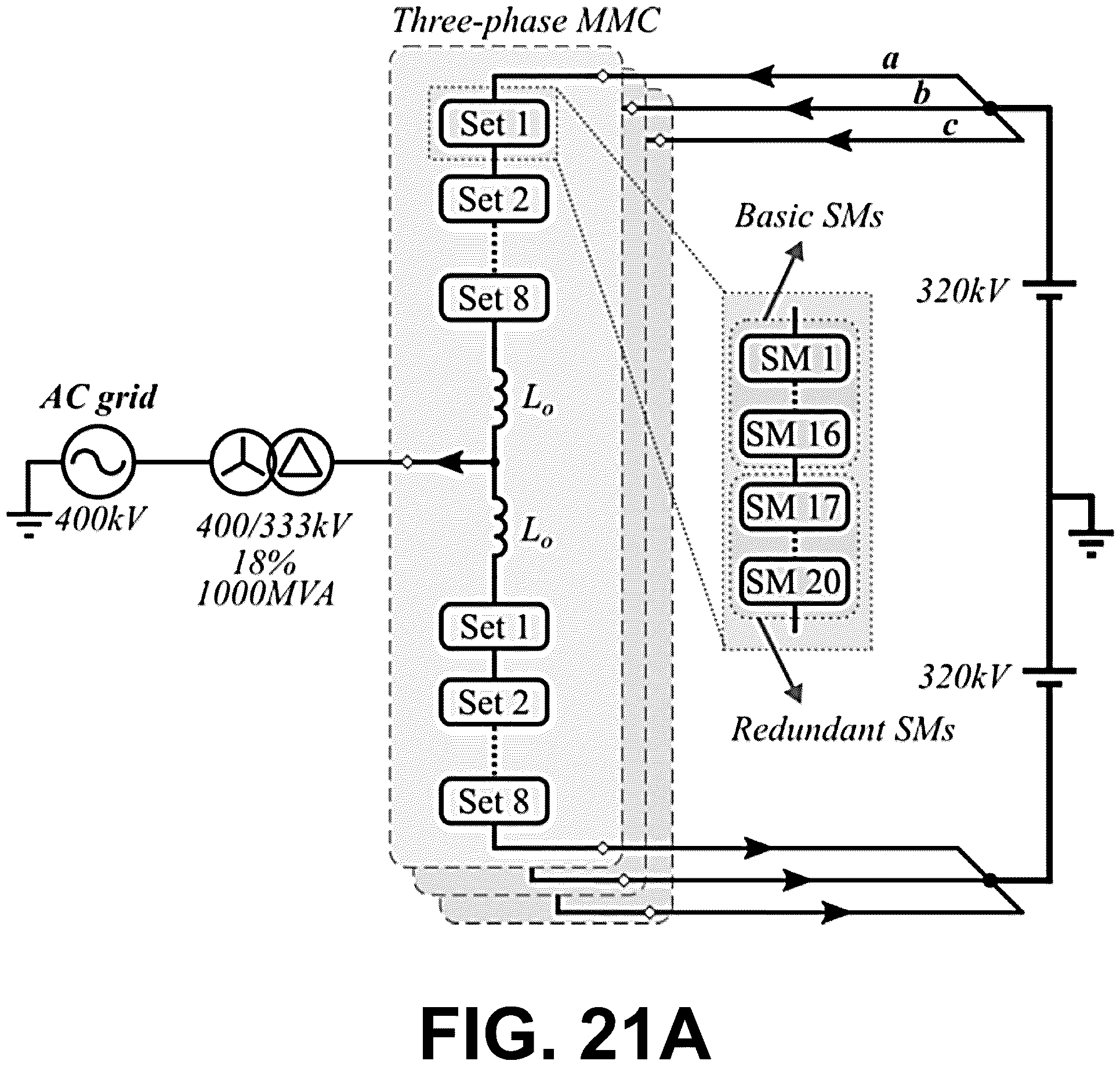 Patent US11824461 Figure 15 – MMC submodules scale-up methodology for MV and HV power conversion system applications