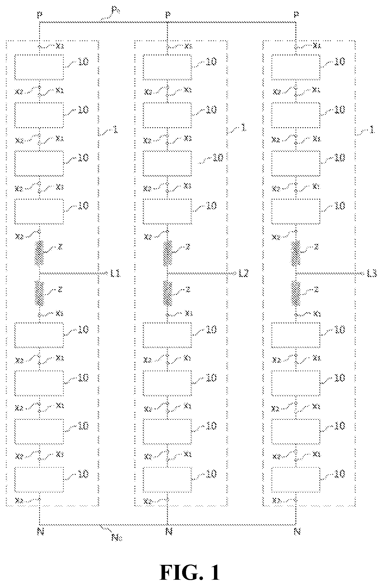 Patent US11824462 Figure 1 – Sub-module of power converter including bypass switch