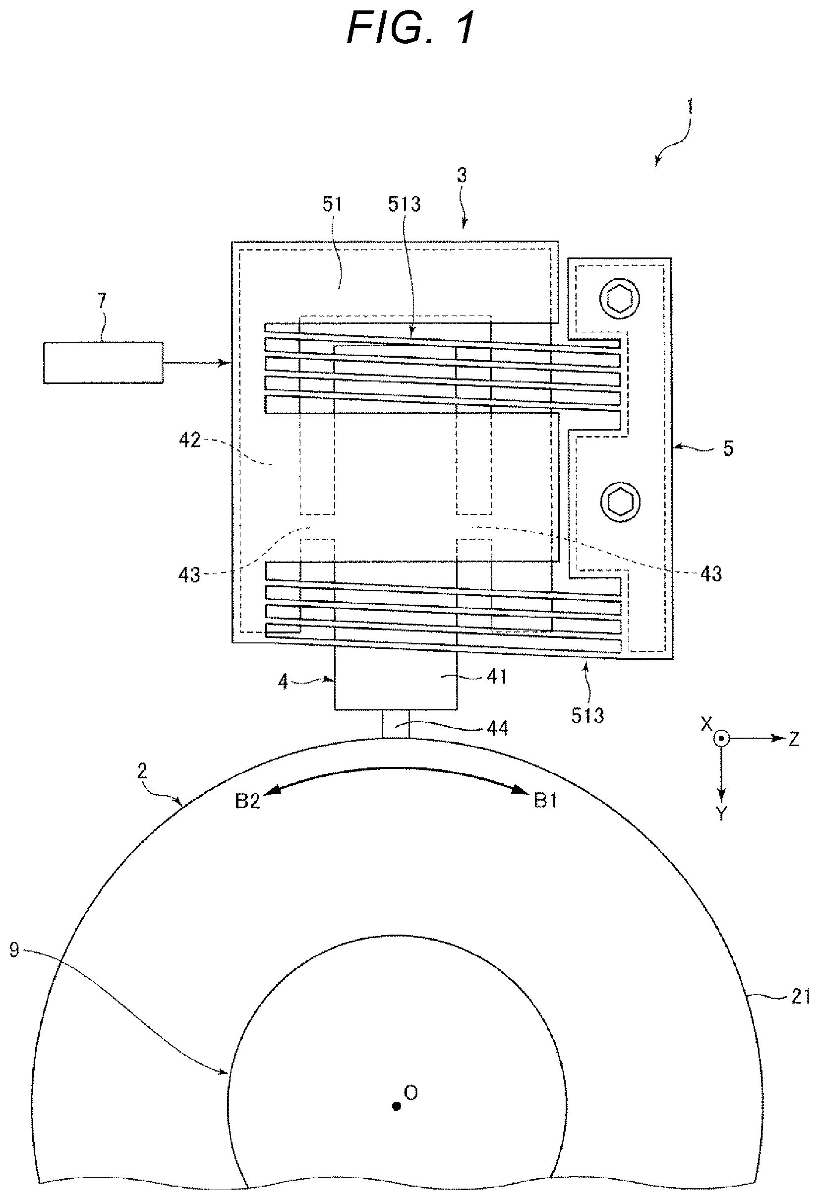 Patent US11824469 Figure 1 – Method for sensing abnormality of piezoelectric drive device, piezoelectric drive device, and robot
